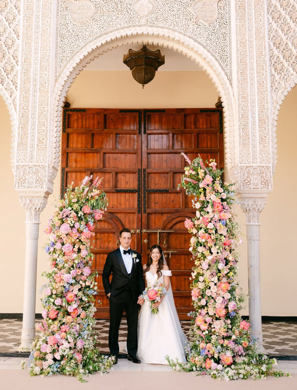 Custom Floral Arch – Style 008:2025 New Wedding Party Background Floral Arch Decoration Including Frame