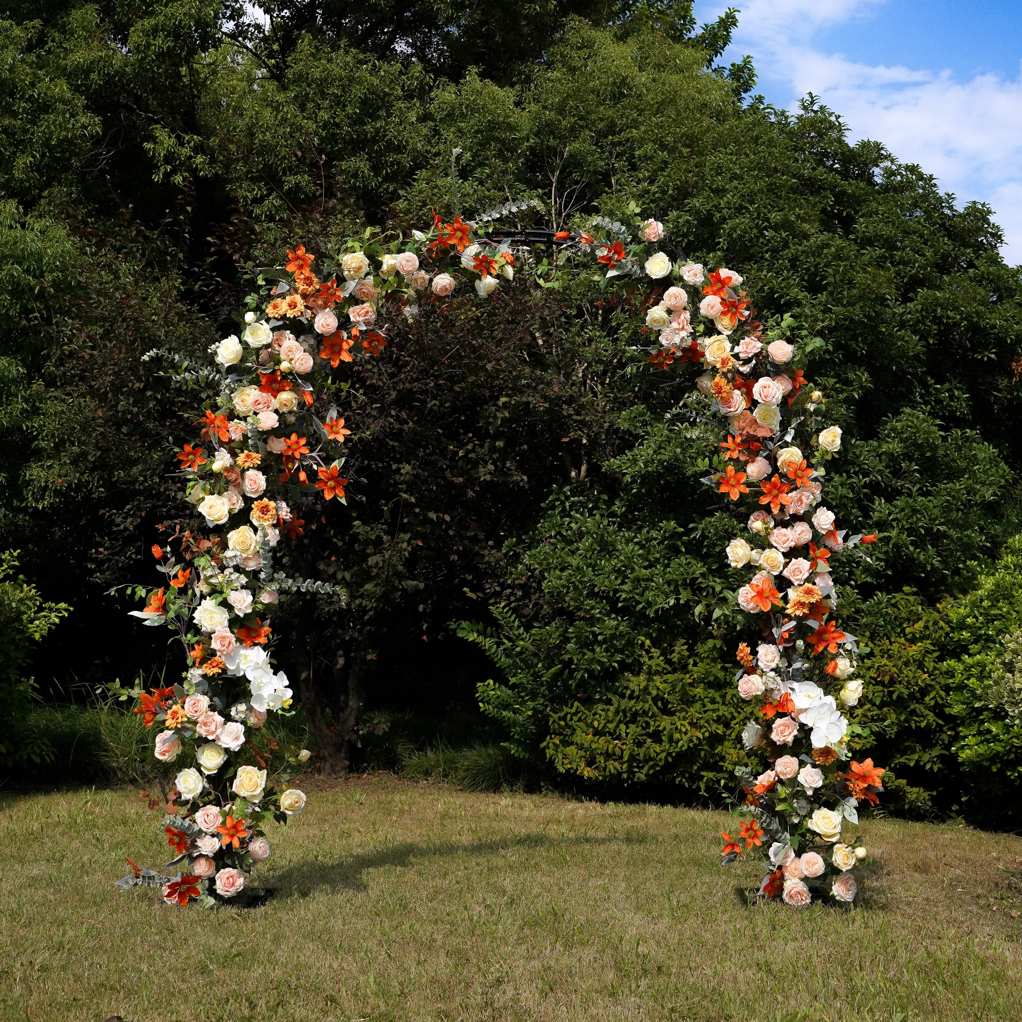 Solara New Wedding Party Background Floral Arch Decoration Including Frame