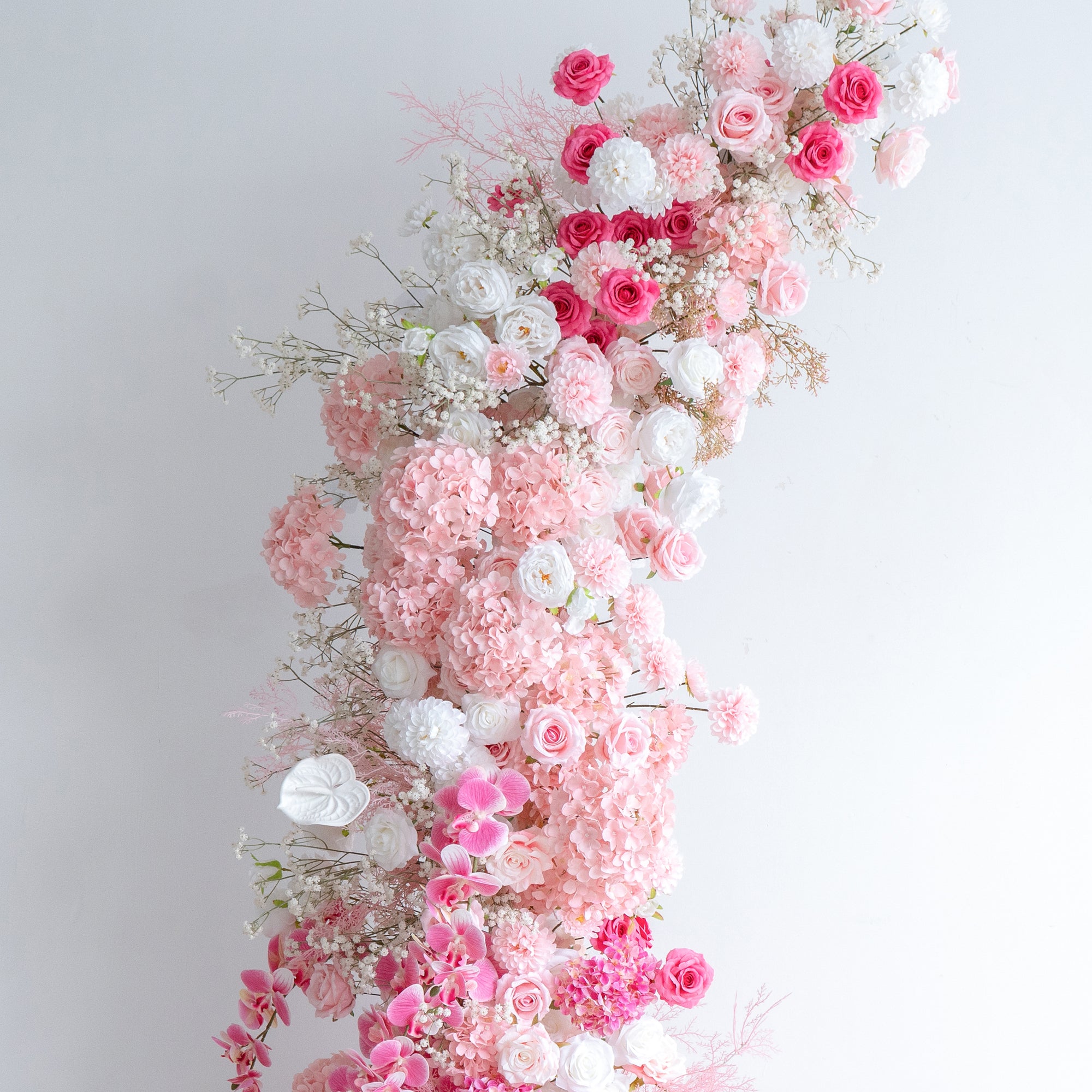 Petra :Wedding Party Background Floral Arch Decoration (Including Frame)