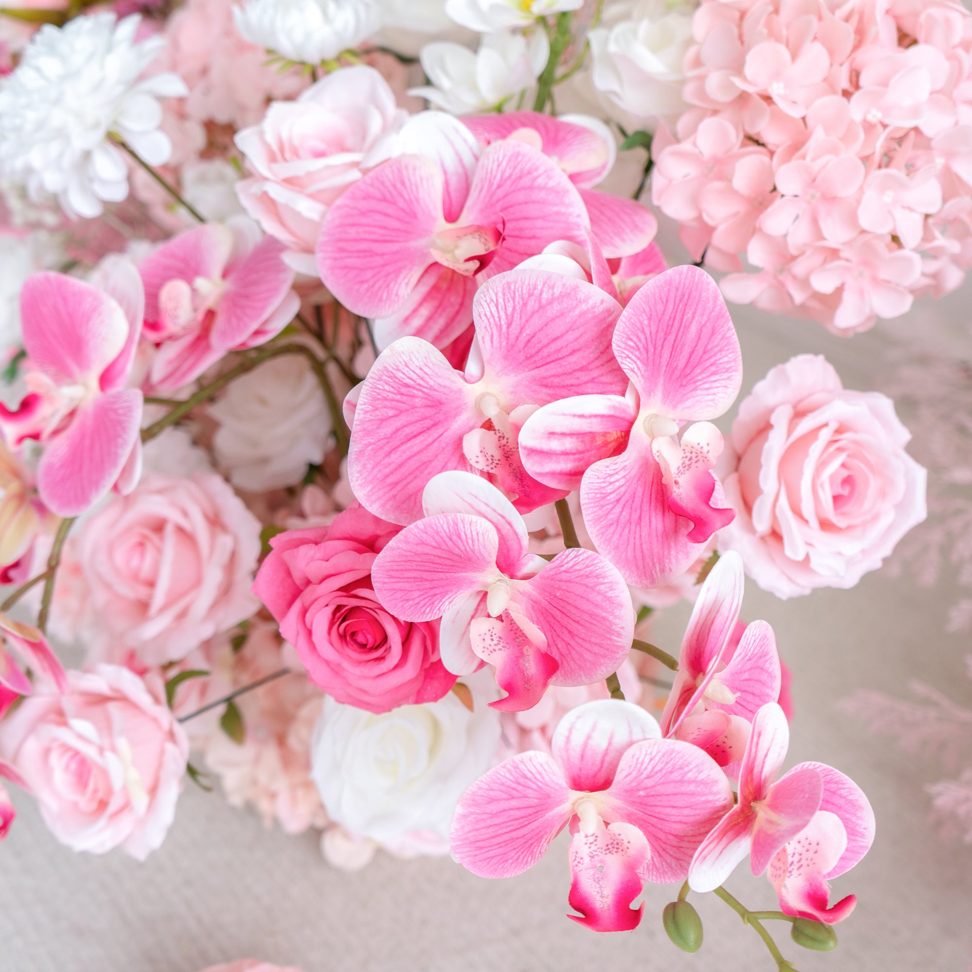 Thalia :Wedding Party Background Floral Arch Decoration (Including Frame)