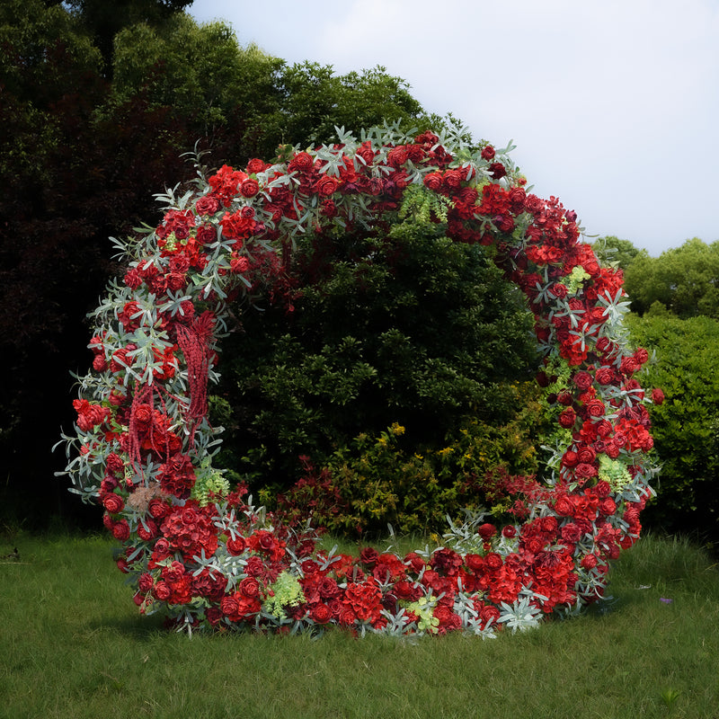 Ruberis New Wedding Party Background Floral Arch Decoration Including Frame