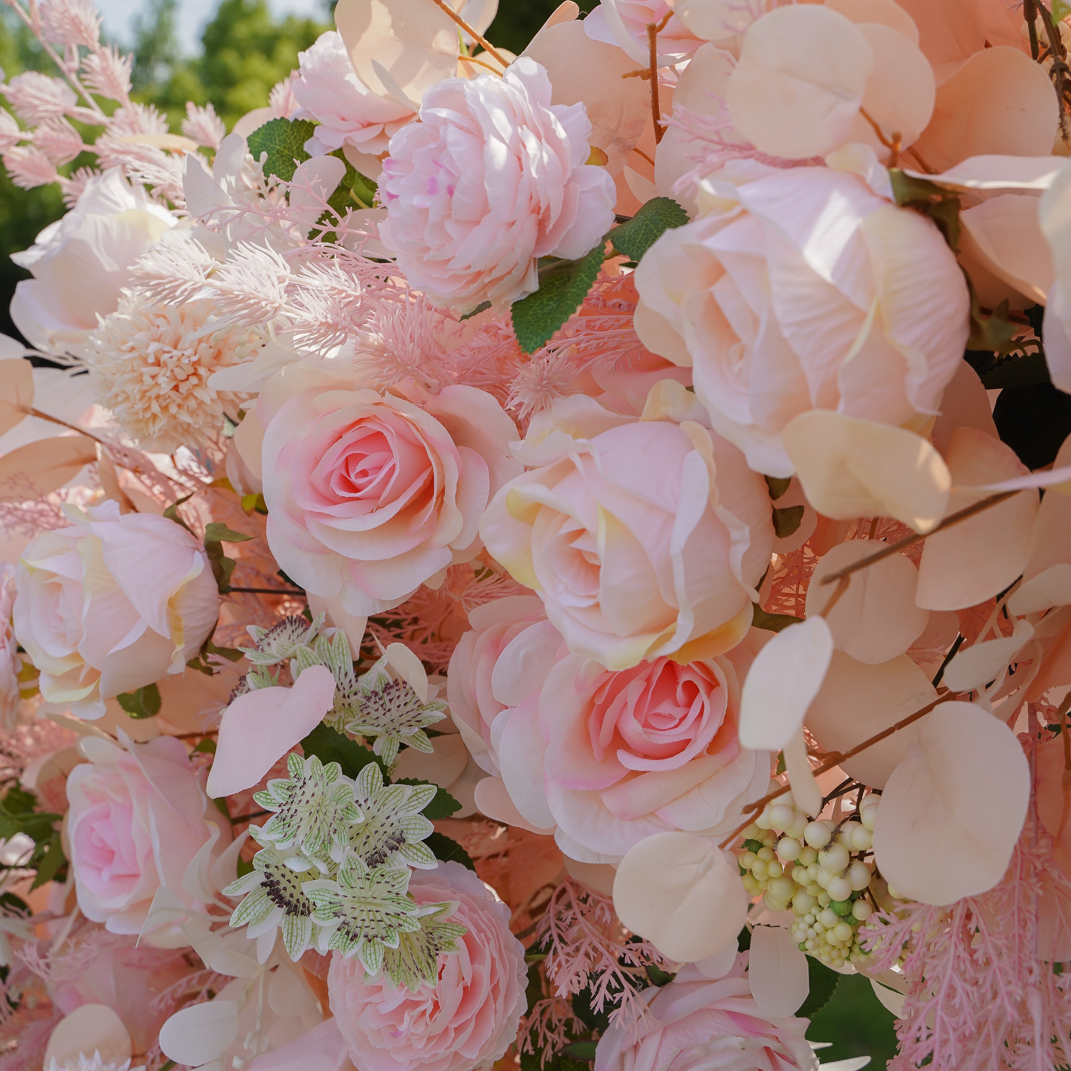 Nectar :Wedding Party Background Floral Arch Decoration Including Frame