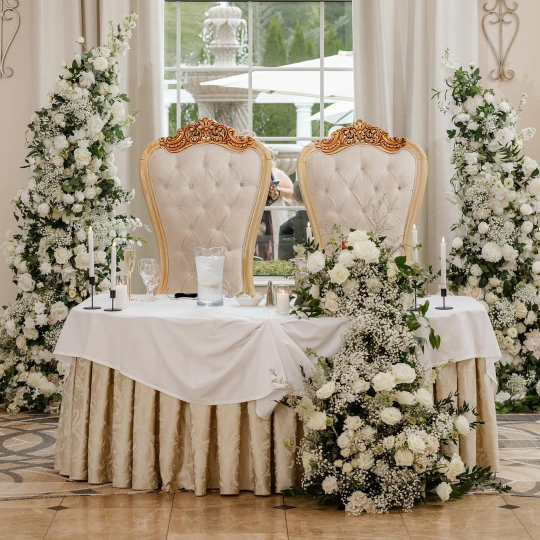 Glaciana 2026 Luxury Floral Arch with Frame - Complete Ceremony Backdrop Kit for Weddings Parties & Events