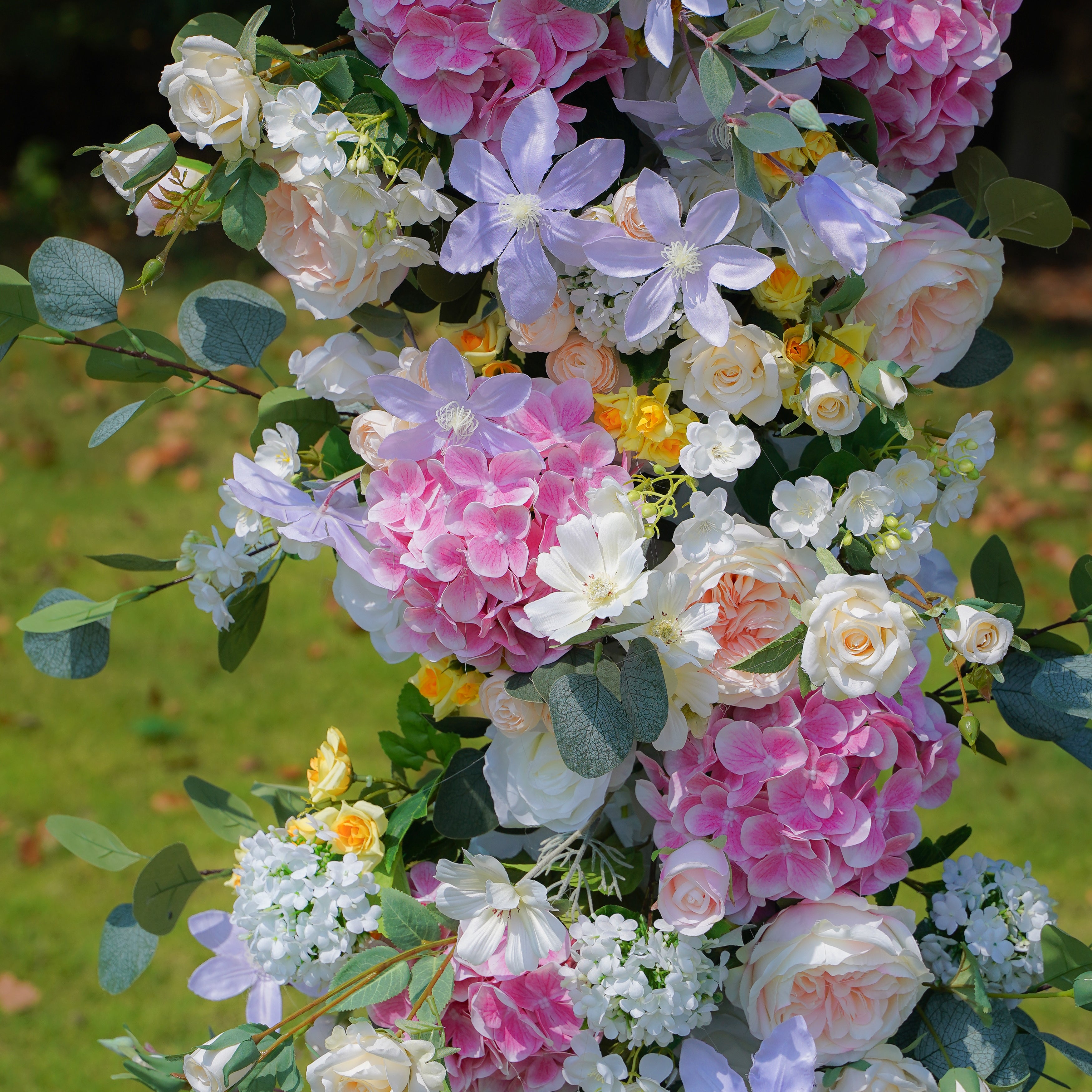 Nova Wedding Party Background Floral Arch Decoration