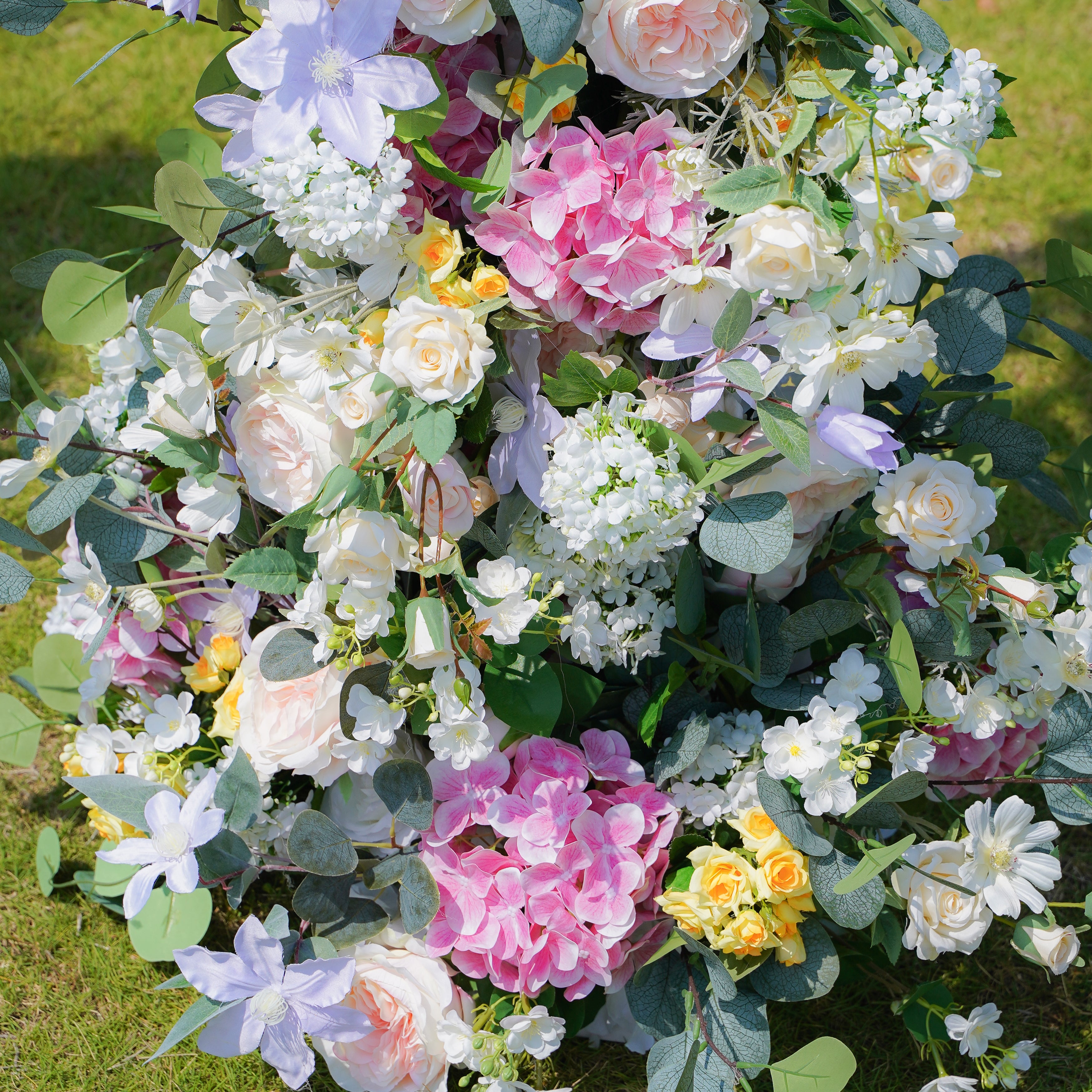 Nova Wedding Party Background Floral Arch Decoration