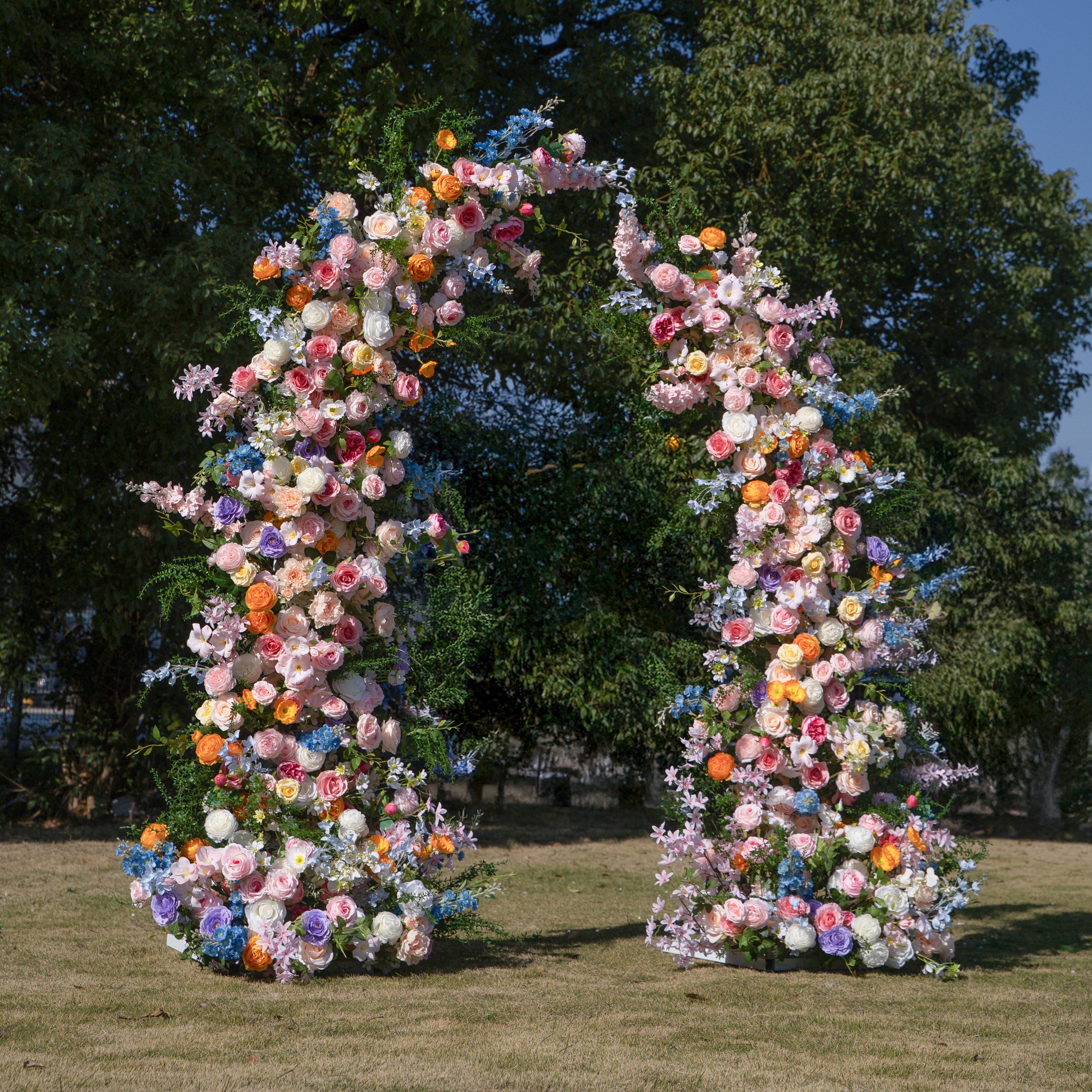 Bloom :Wedding Party Background Floral Arch Decoration (Including Frame)