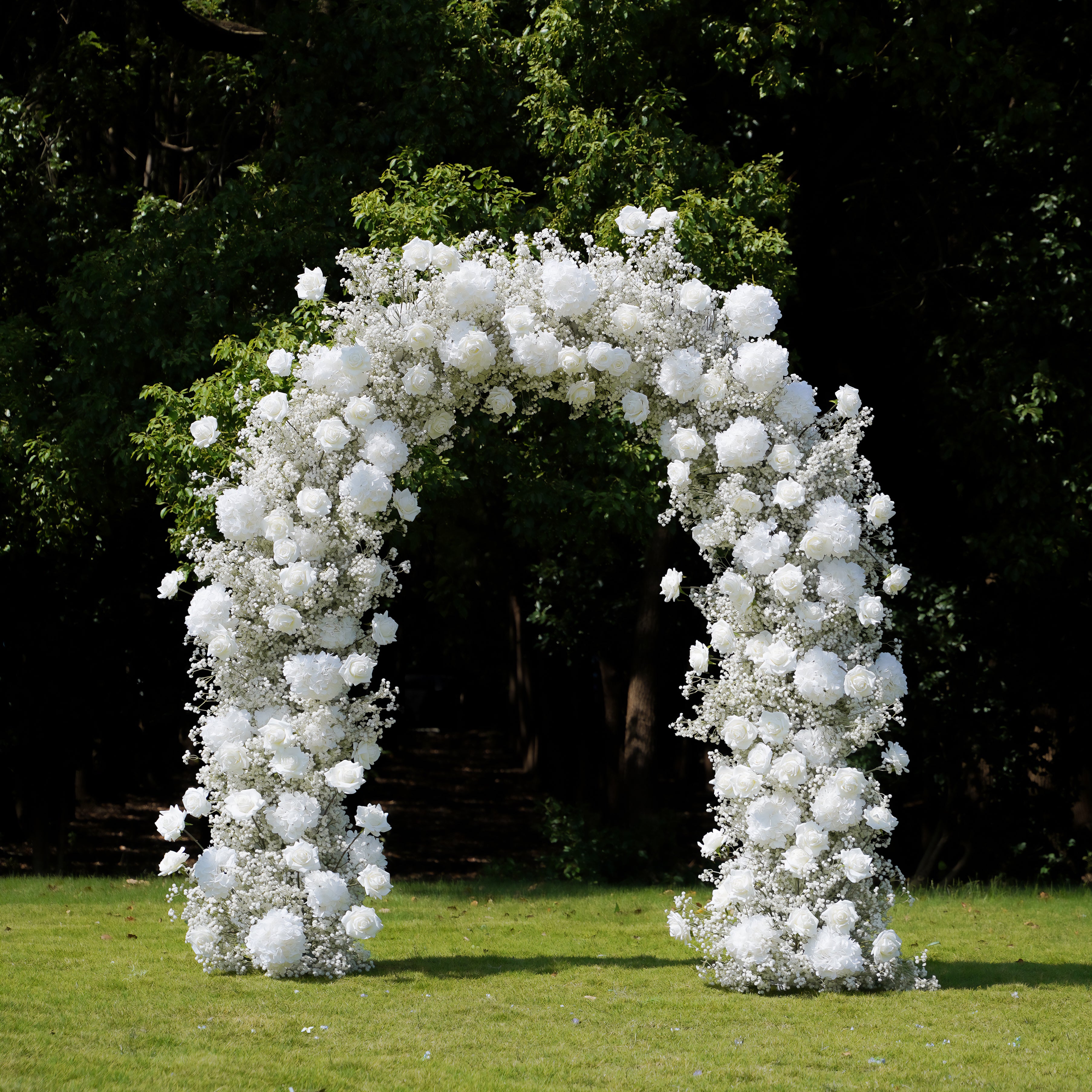 Cloud Wedding Party Background Floral Arch Decoration Including Frame