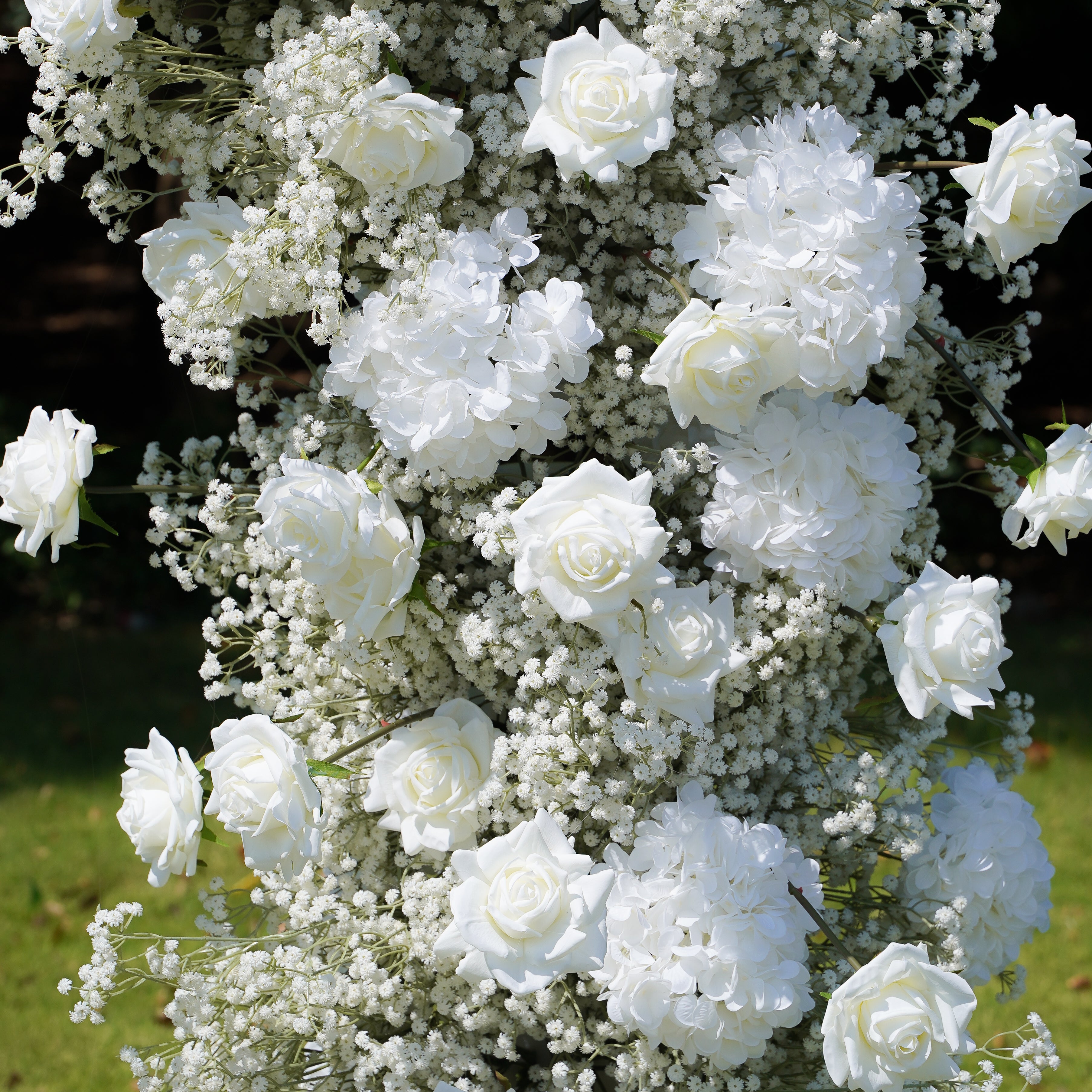 Cloud Wedding Party Background Floral Arch Decoration Including Frame