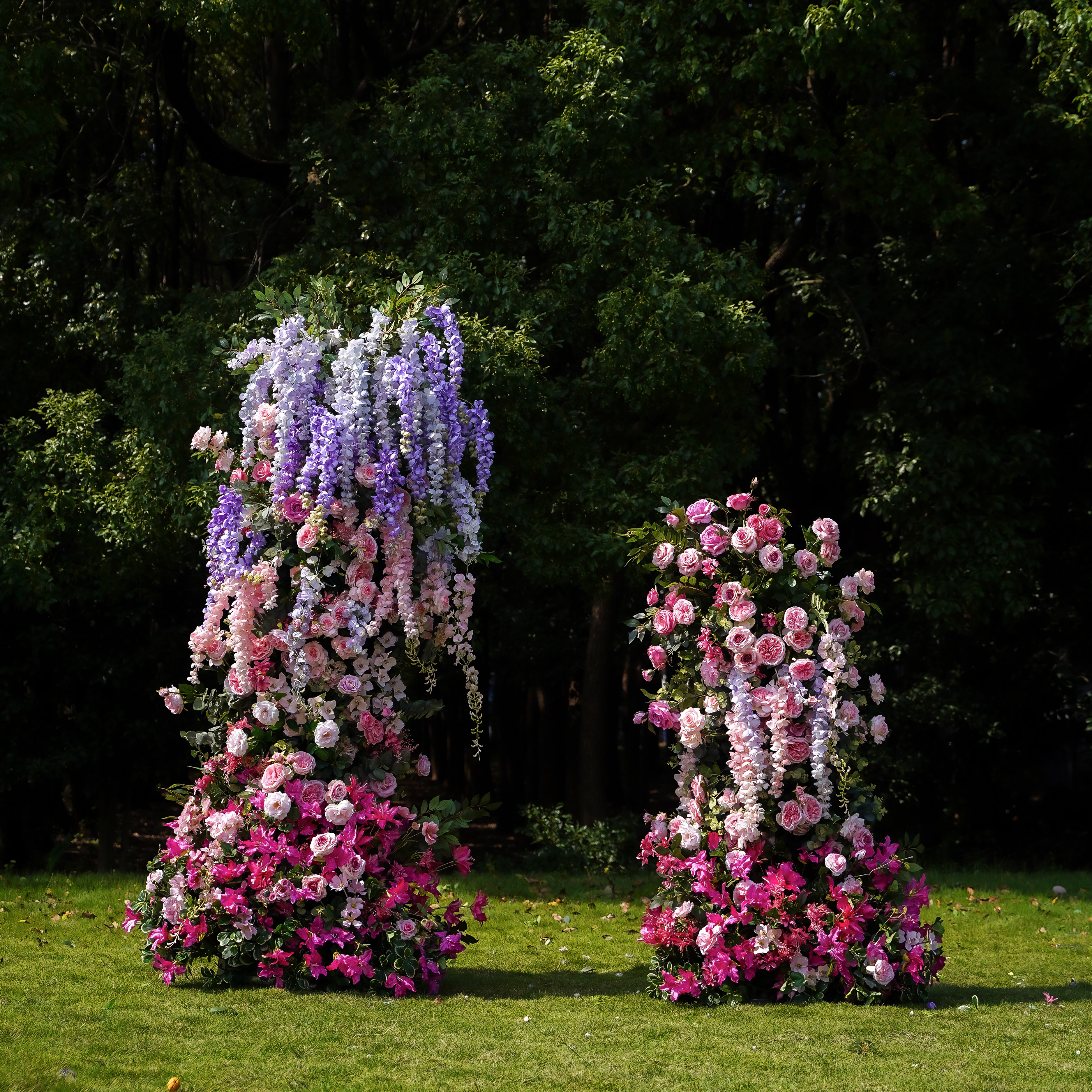 Cascade :Wedding Party Background Floral Arch Decoration Including Frame