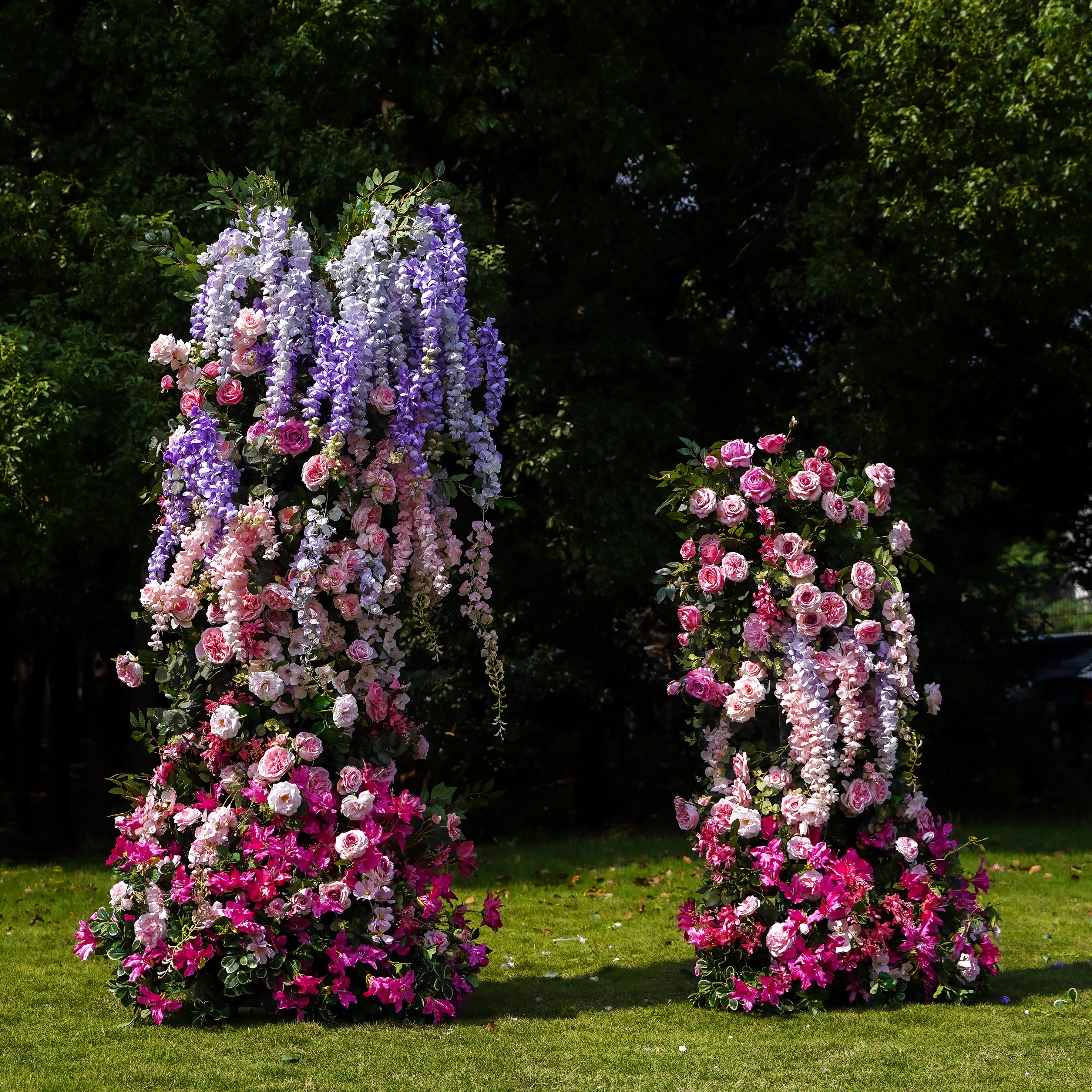 Cascade :Wedding Party Background Floral Arch Decoration Including Frame