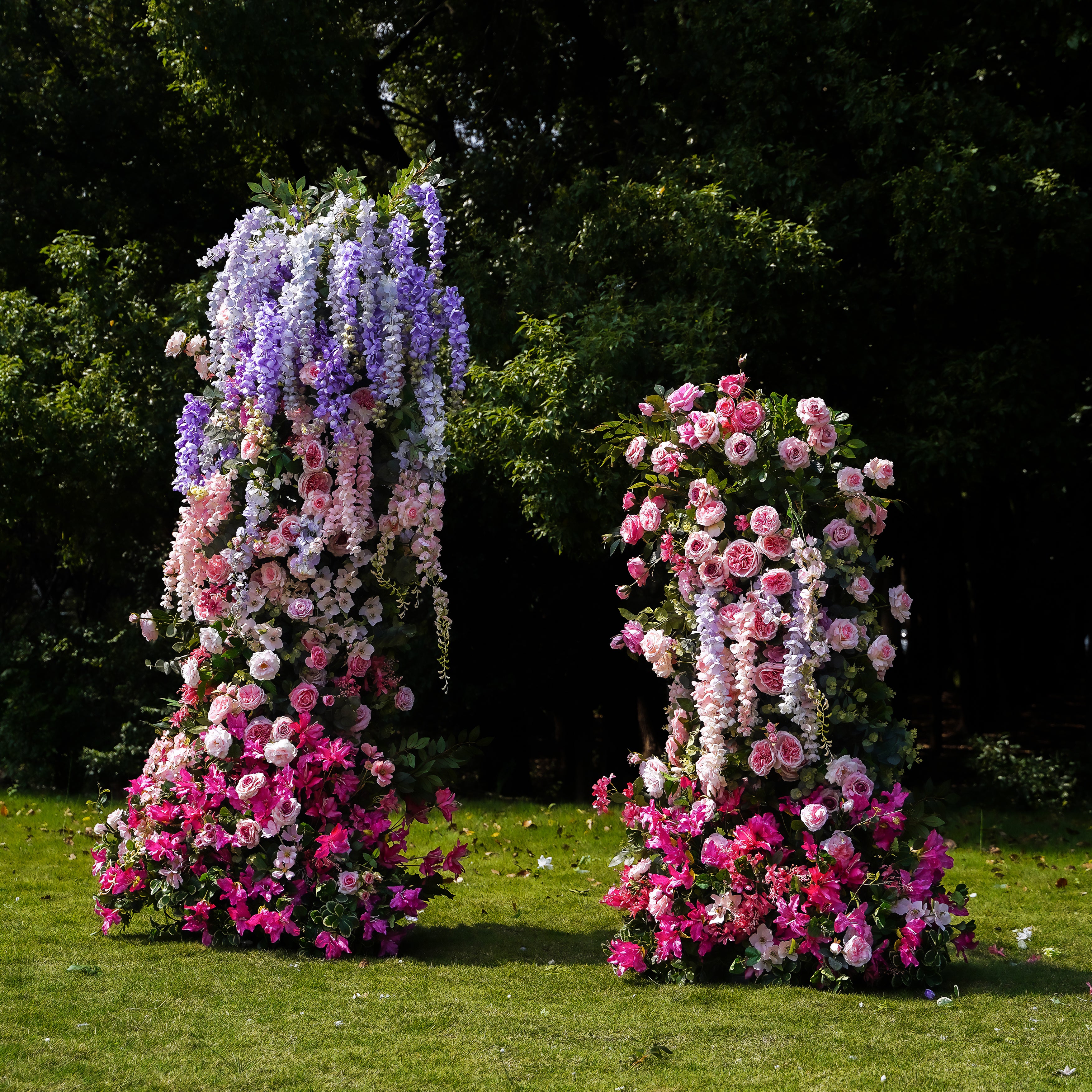 Cascade :Wedding Party Background Floral Arch Decoration Including Frame