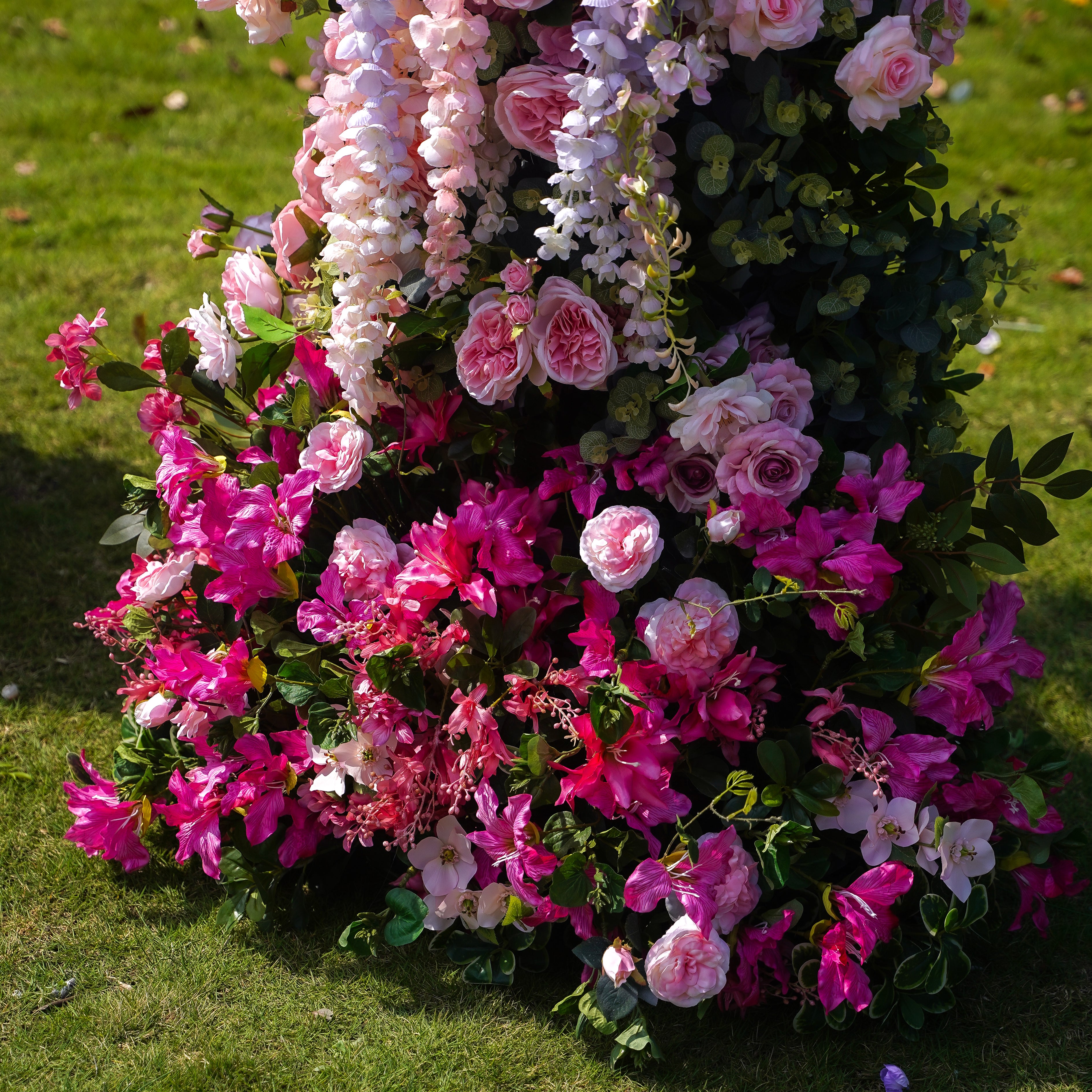 Cascade :Wedding Party Background Floral Arch Decoration Including Frame