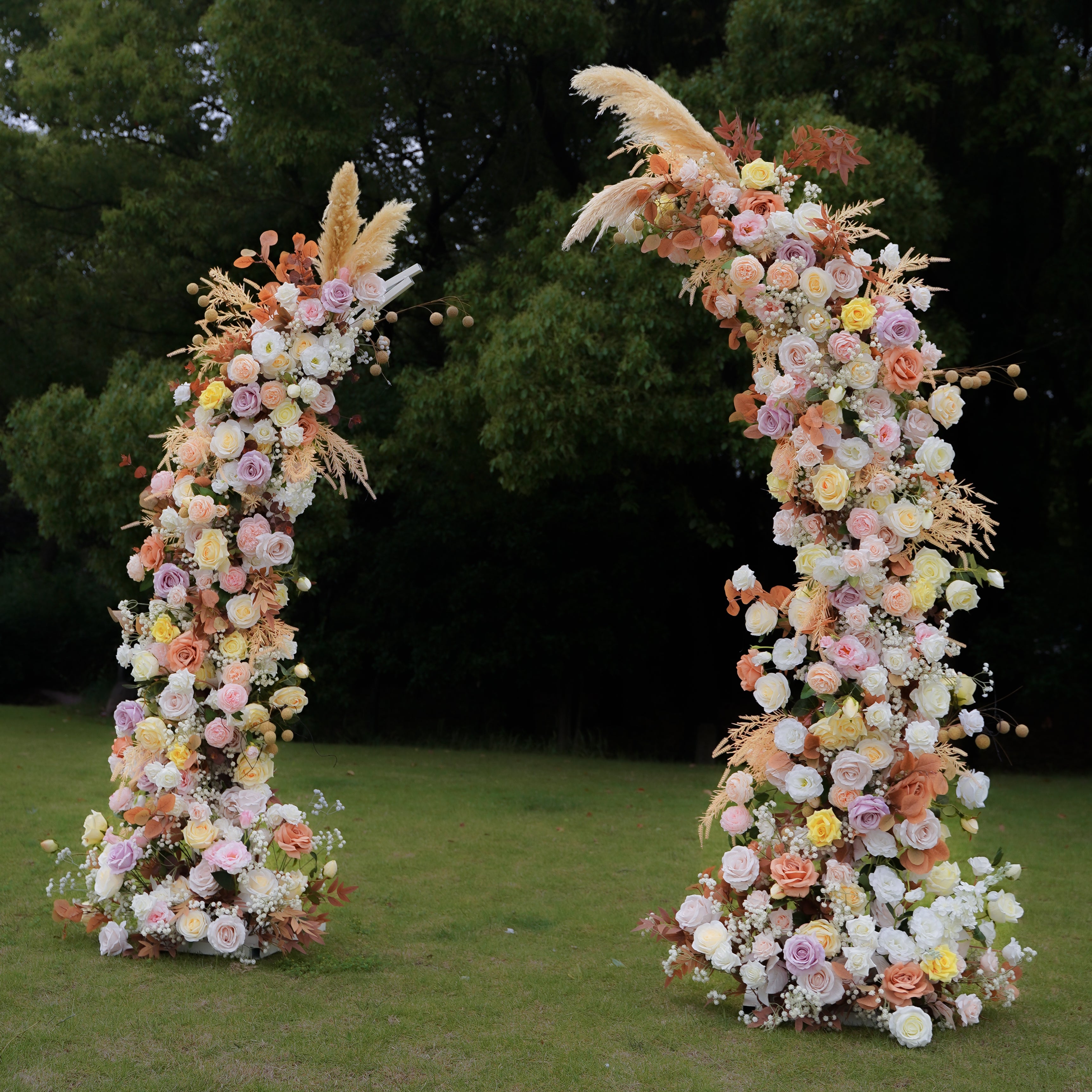Dream Wedding Party Background Floral Arch Decoration Including Frame