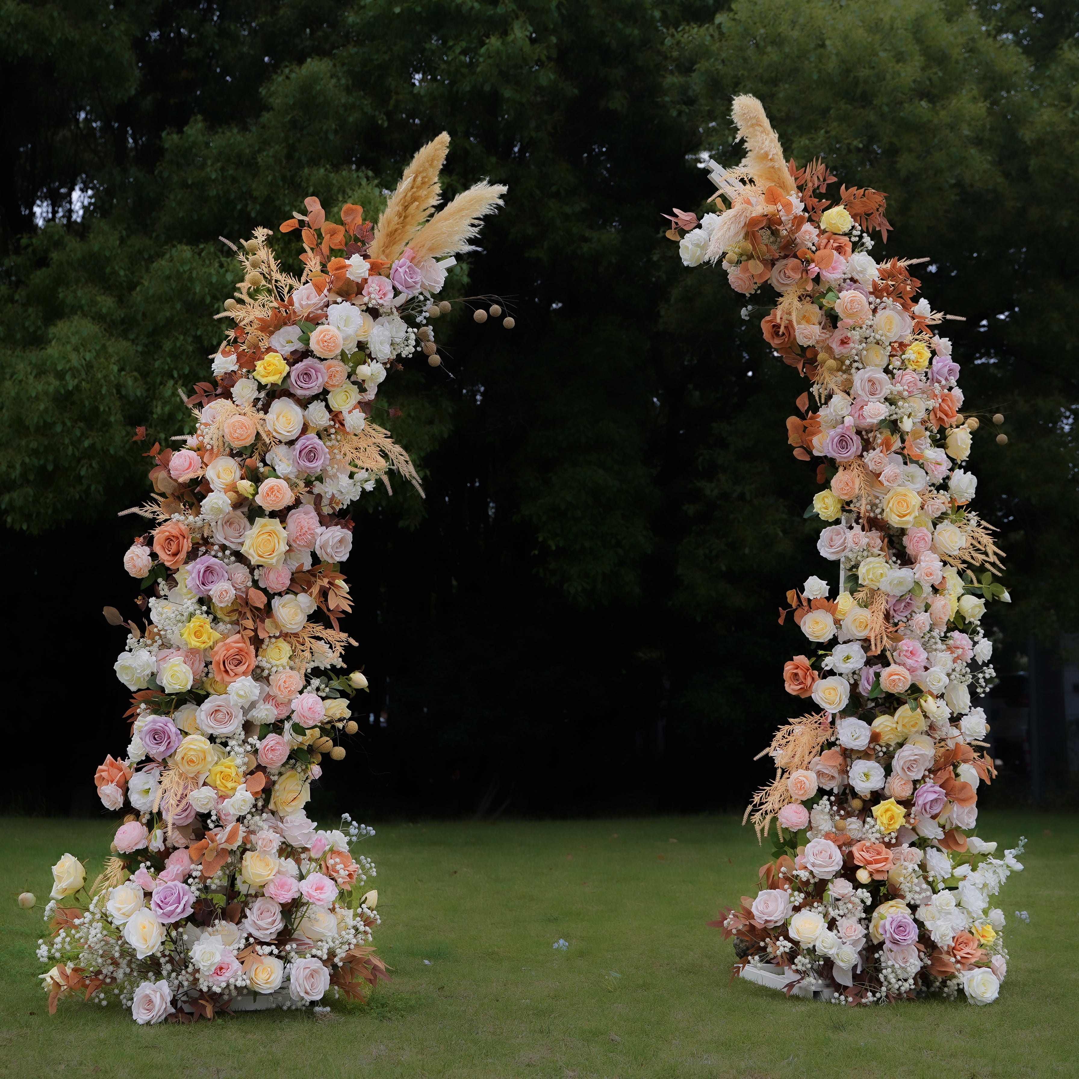 Dream Wedding Party Background Floral Arch Decoration Including Frame