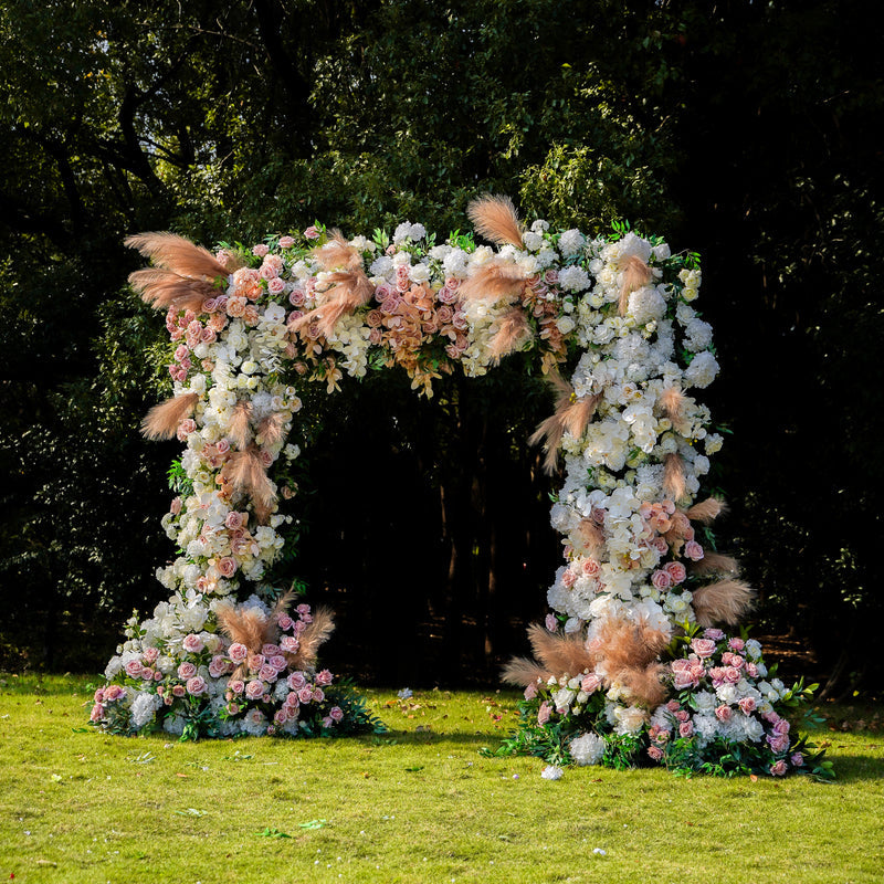 Reed Wedding Party Background Floral Arch Decoration Including Frame