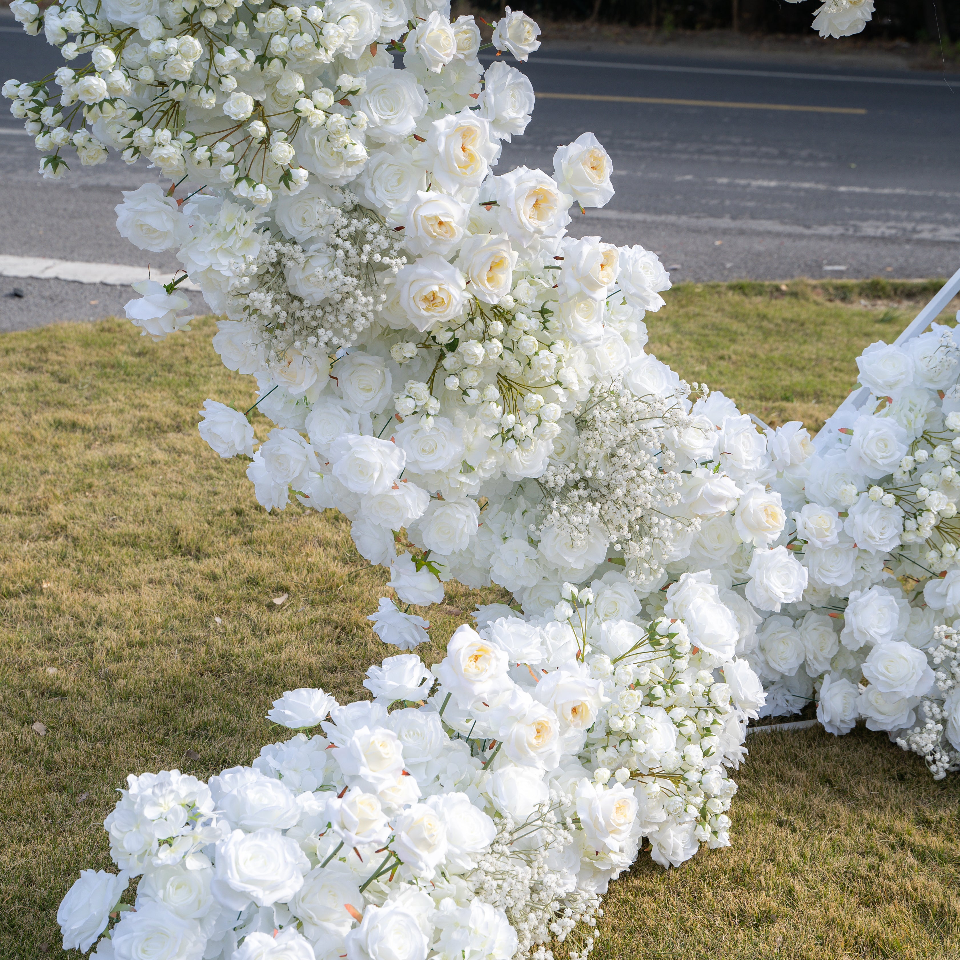 New Heart 2025:Wedding Party Background Floral Arch Decoration (Including Frame)