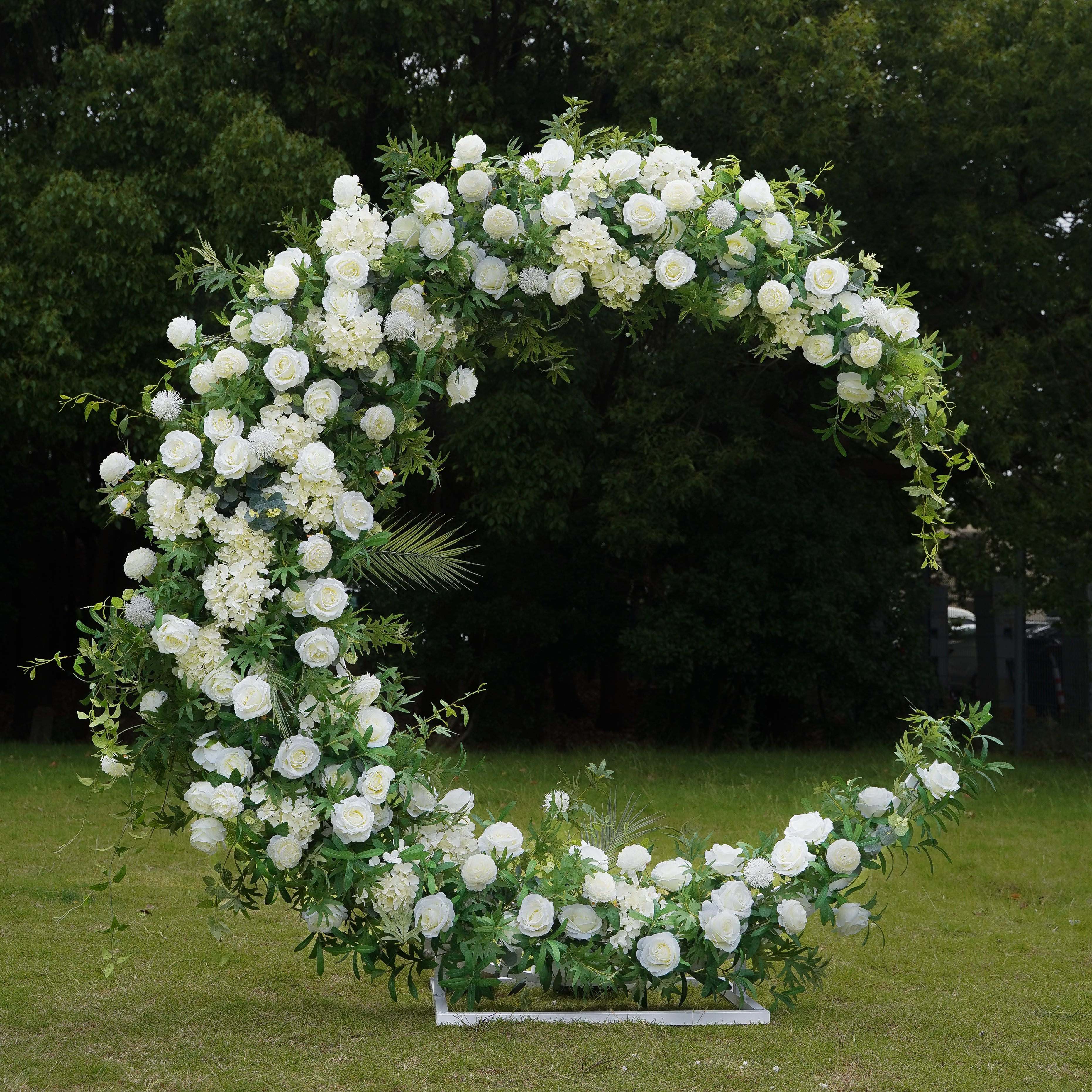 Purity Wedding Party Background Floral Arch Decoration Including Frame