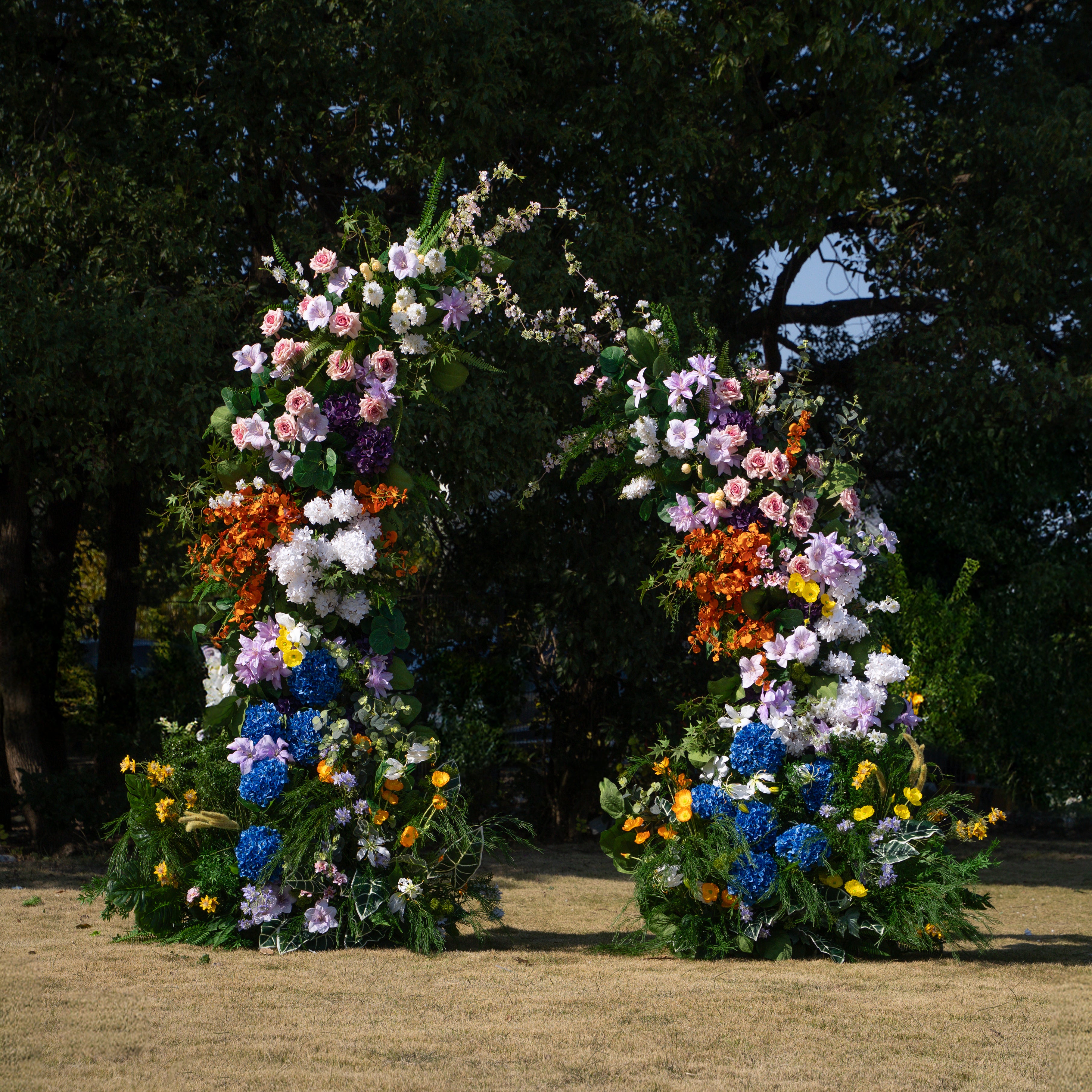 Lym :2026 New Designed Wedding Party Background Floral Arch Decoration (Including Frame)