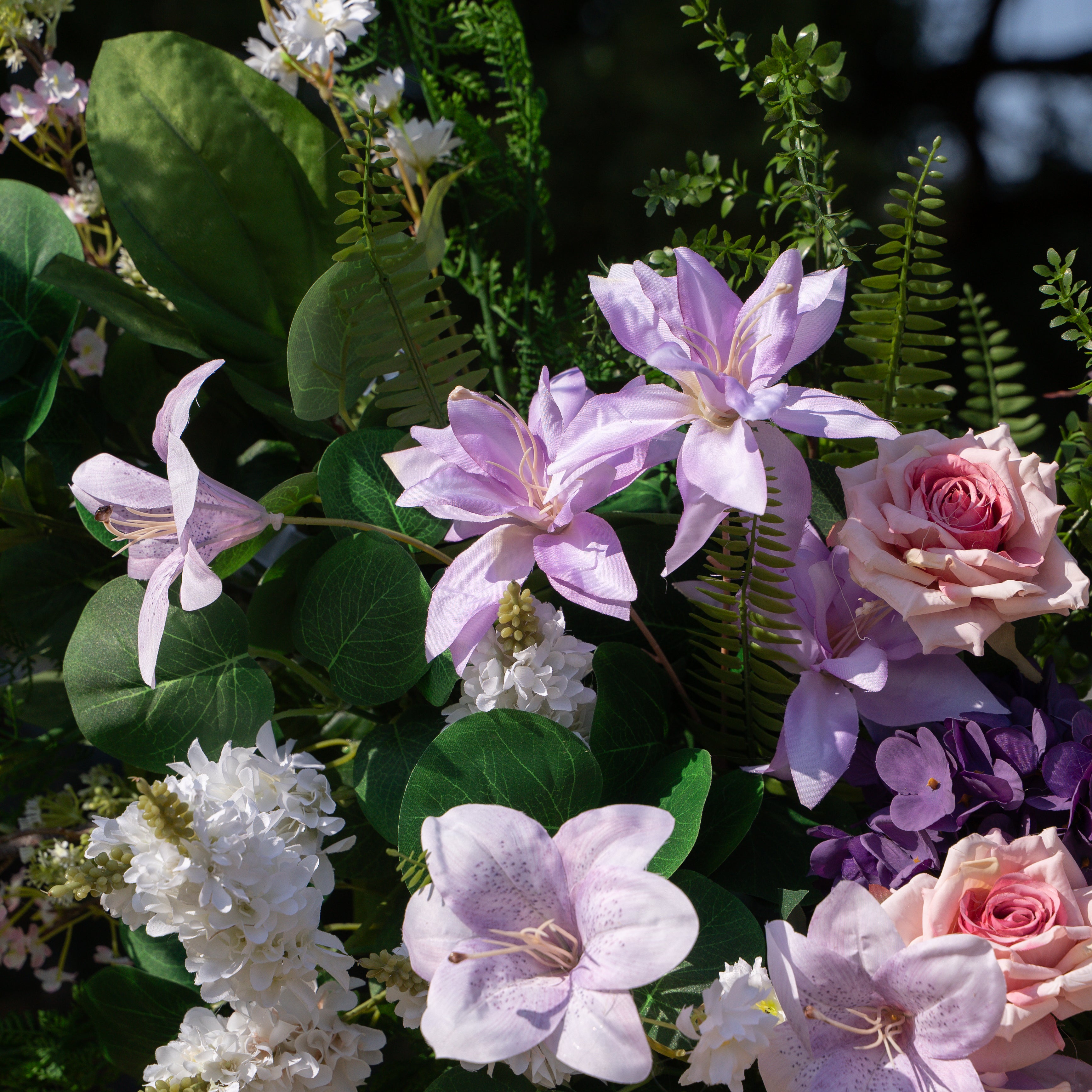 Lym :2026 New Designed Wedding Party Background Floral Arch Decoration (Including Frame)