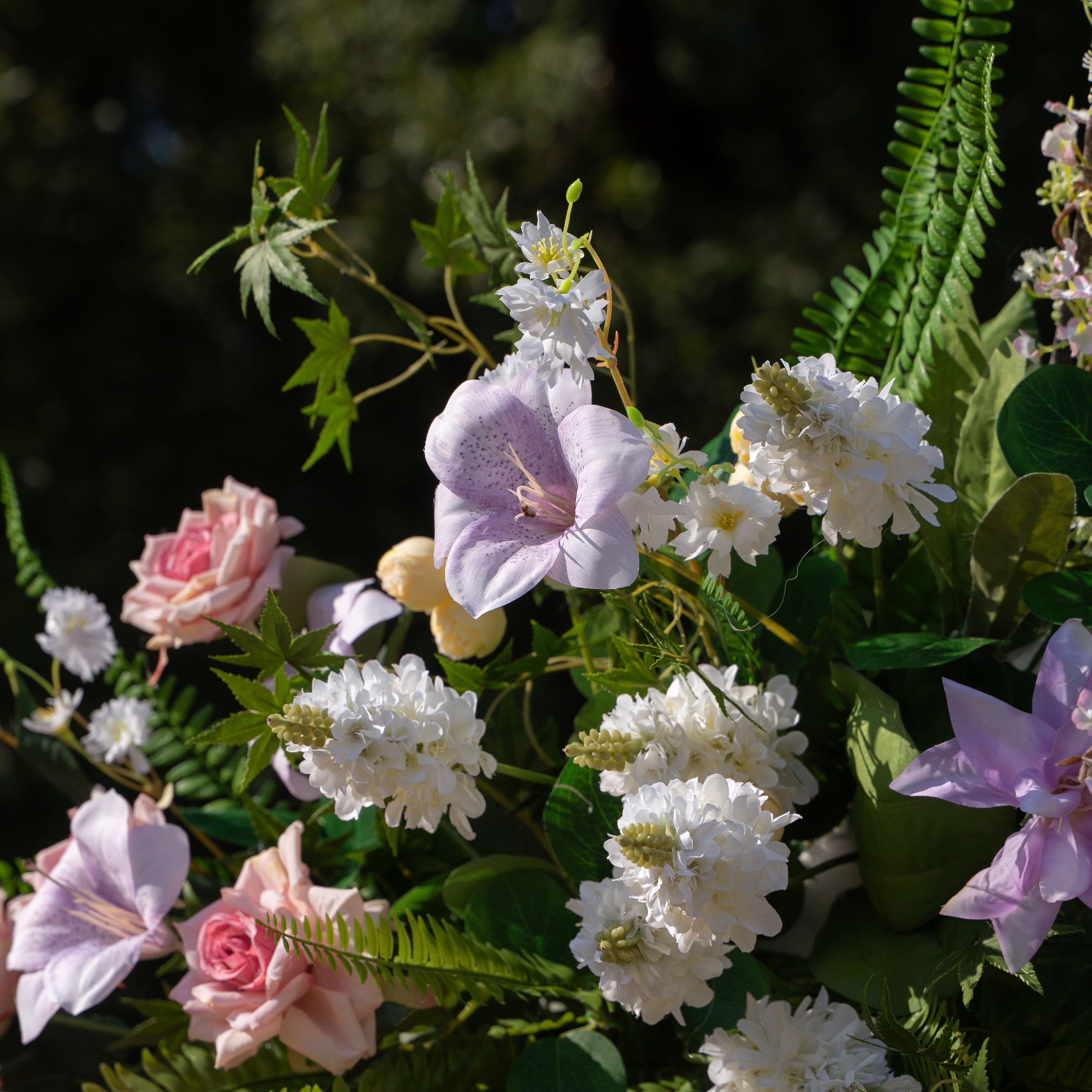 Lym :2026 New Designed Wedding Party Background Floral Arch Decoration (Including Frame)