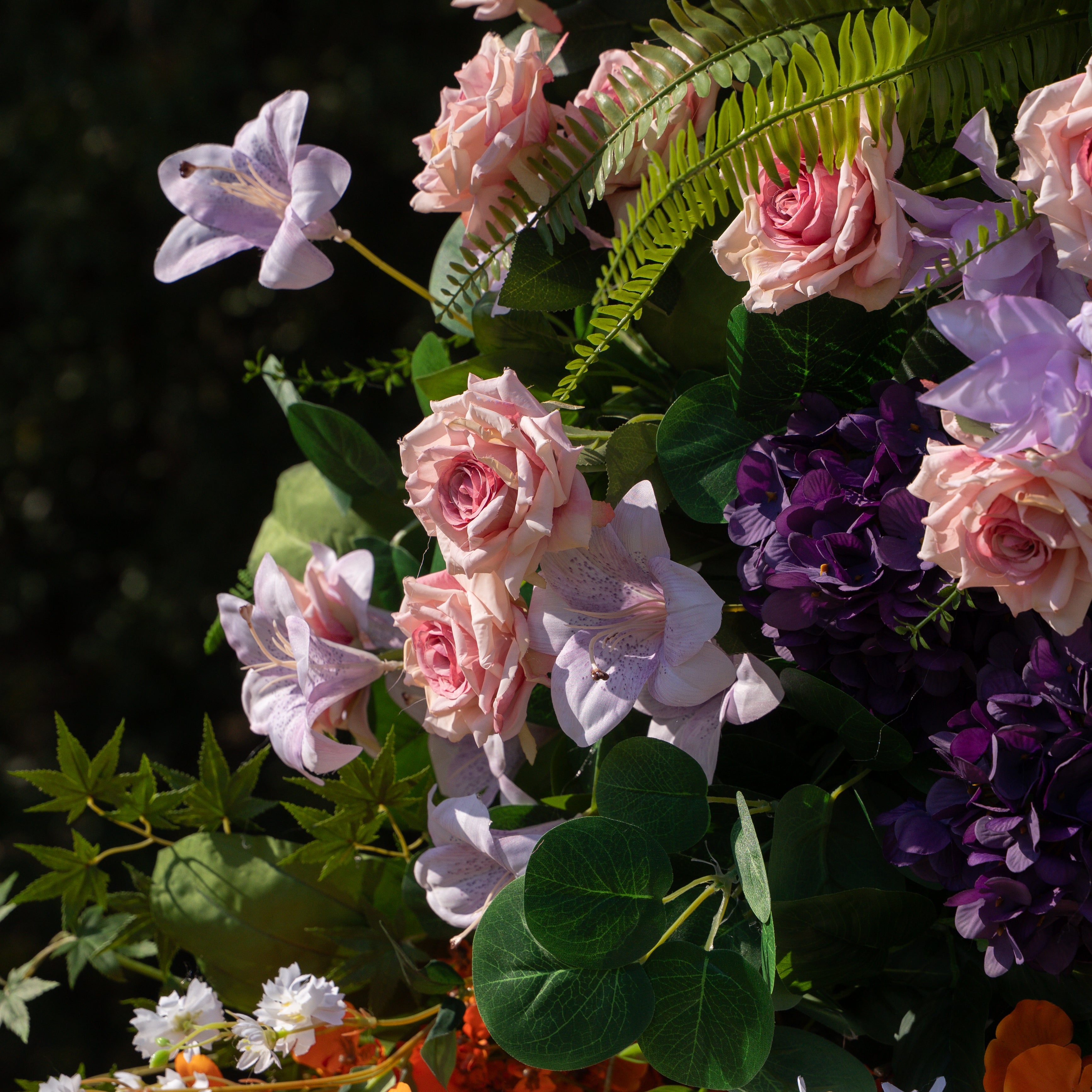 Lym :2026 New Designed Wedding Party Background Floral Arch Decoration (Including Frame)