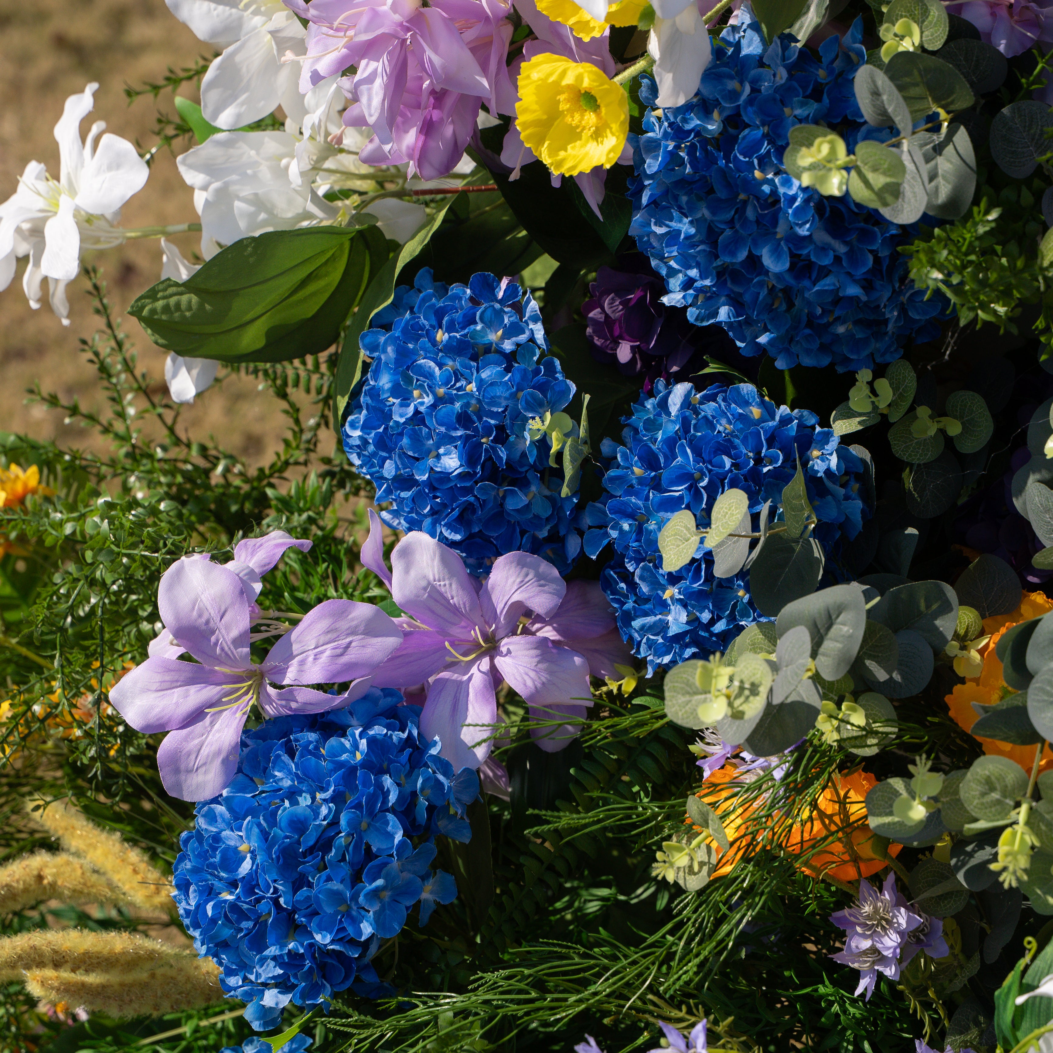 Lym :2026 New Designed Wedding Party Background Floral Arch Decoration (Including Frame)