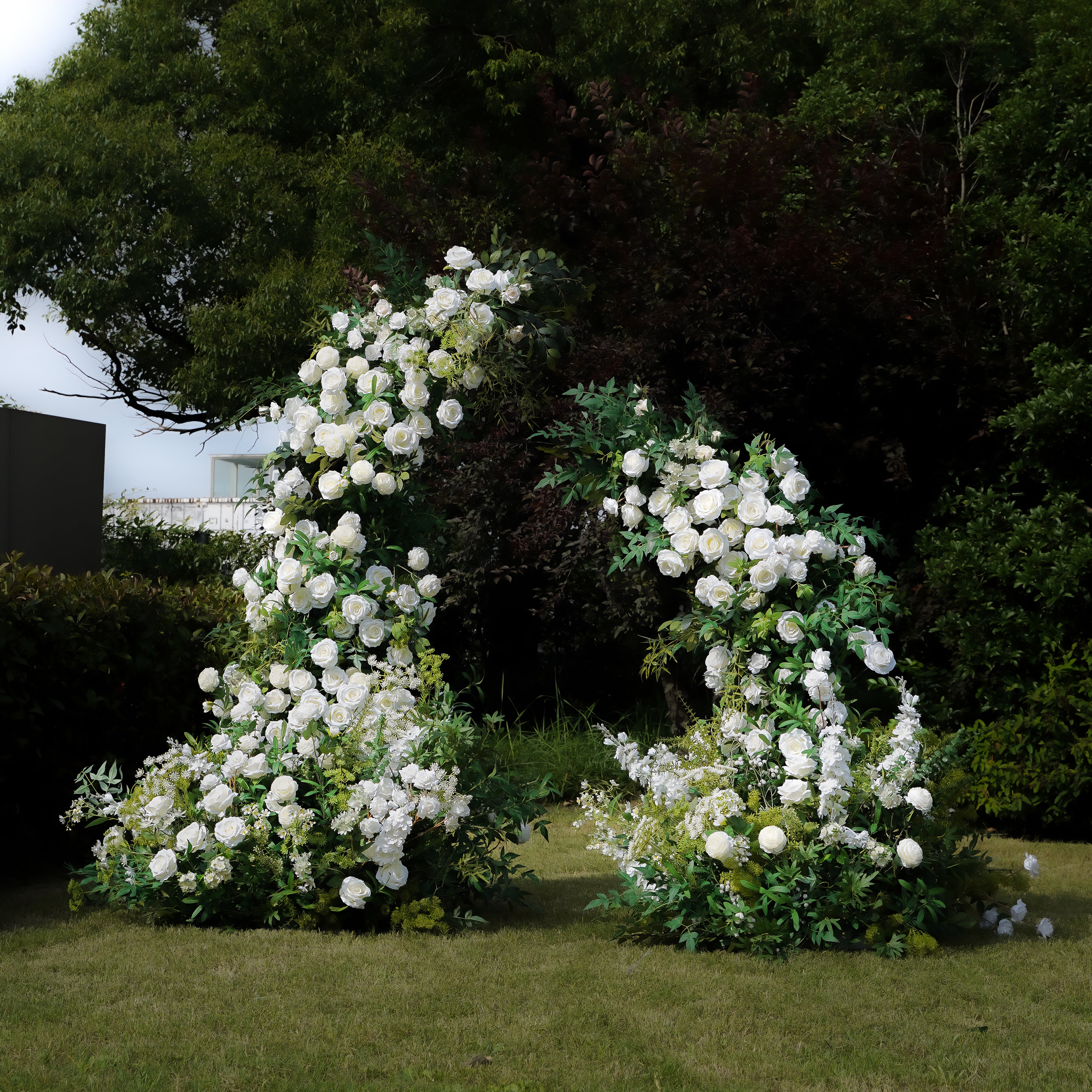 Hug:Wedding Party Background Floral Arch Decoration Including Frame
