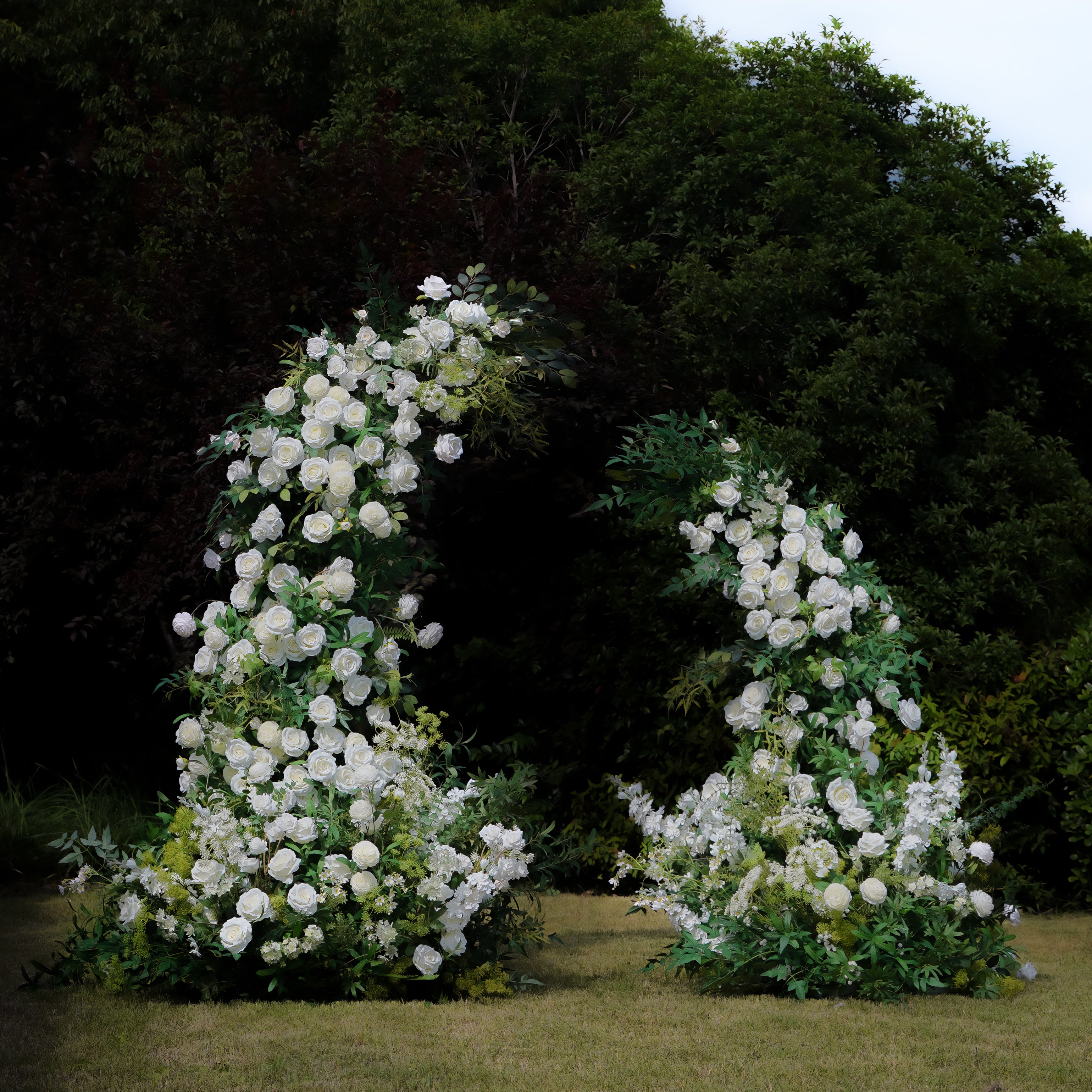Hug:Wedding Party Background Floral Arch Decoration Including Frame