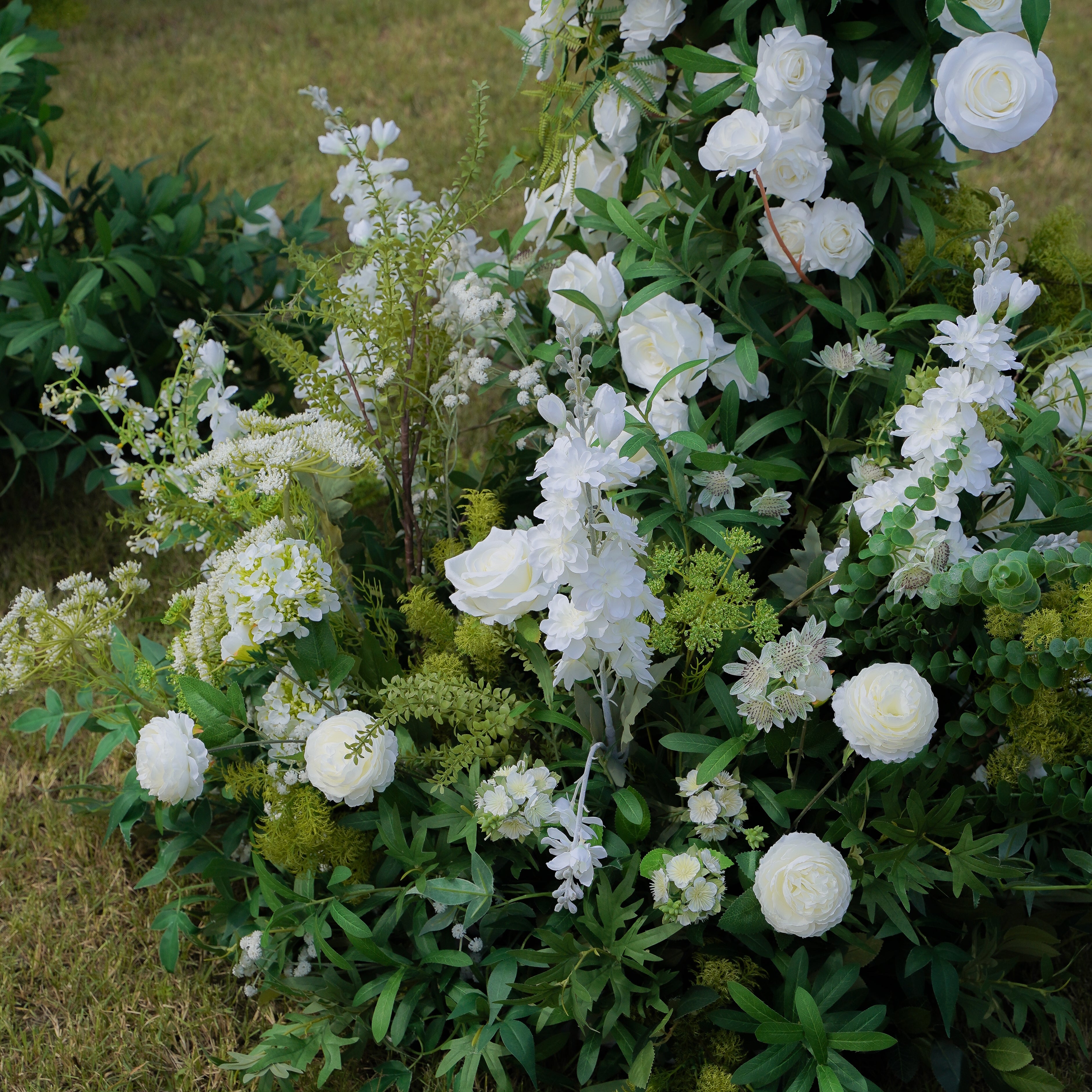 Hug:Wedding Party Background Floral Arch Decoration Including Frame