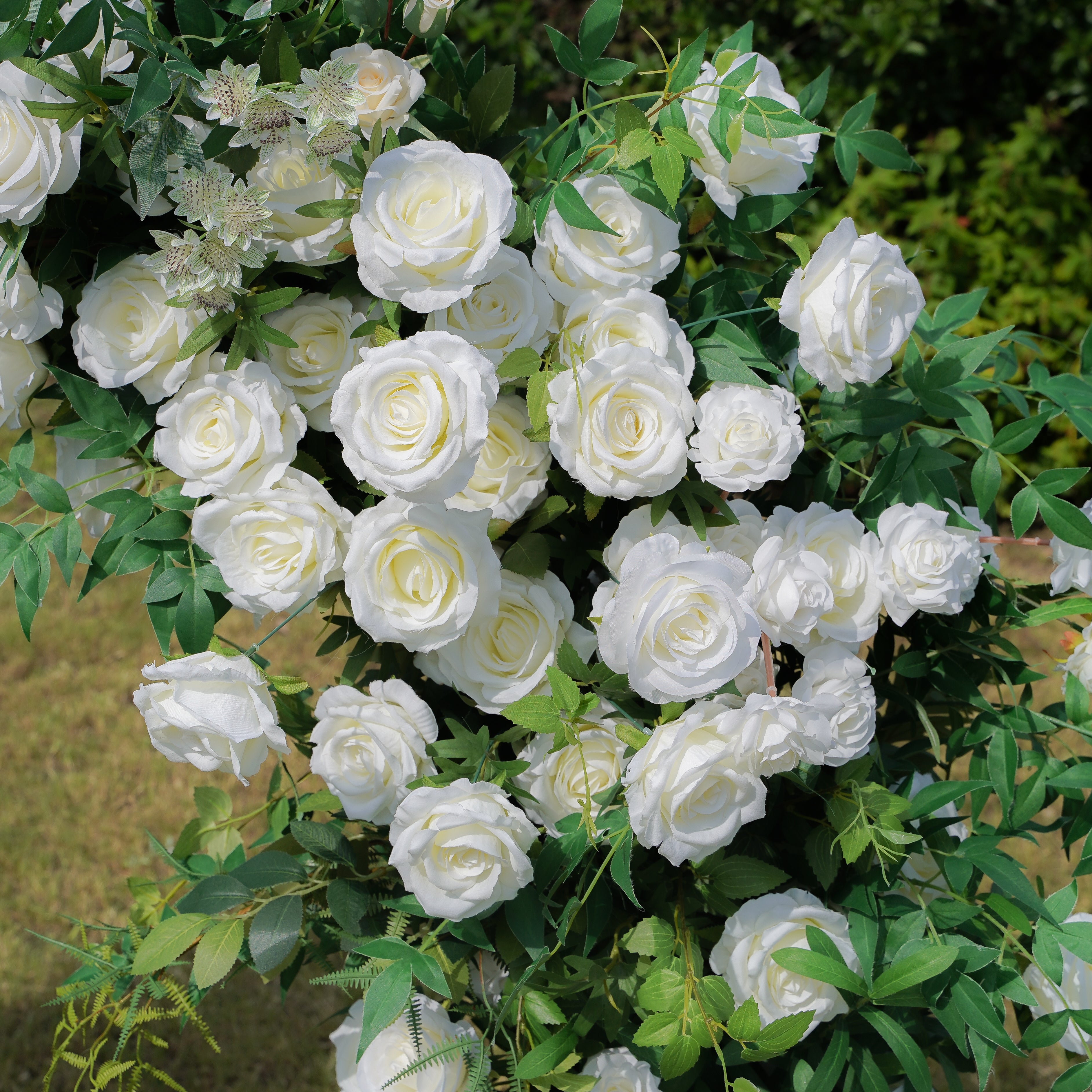 Hug:Wedding Party Background Floral Arch Decoration Including Frame