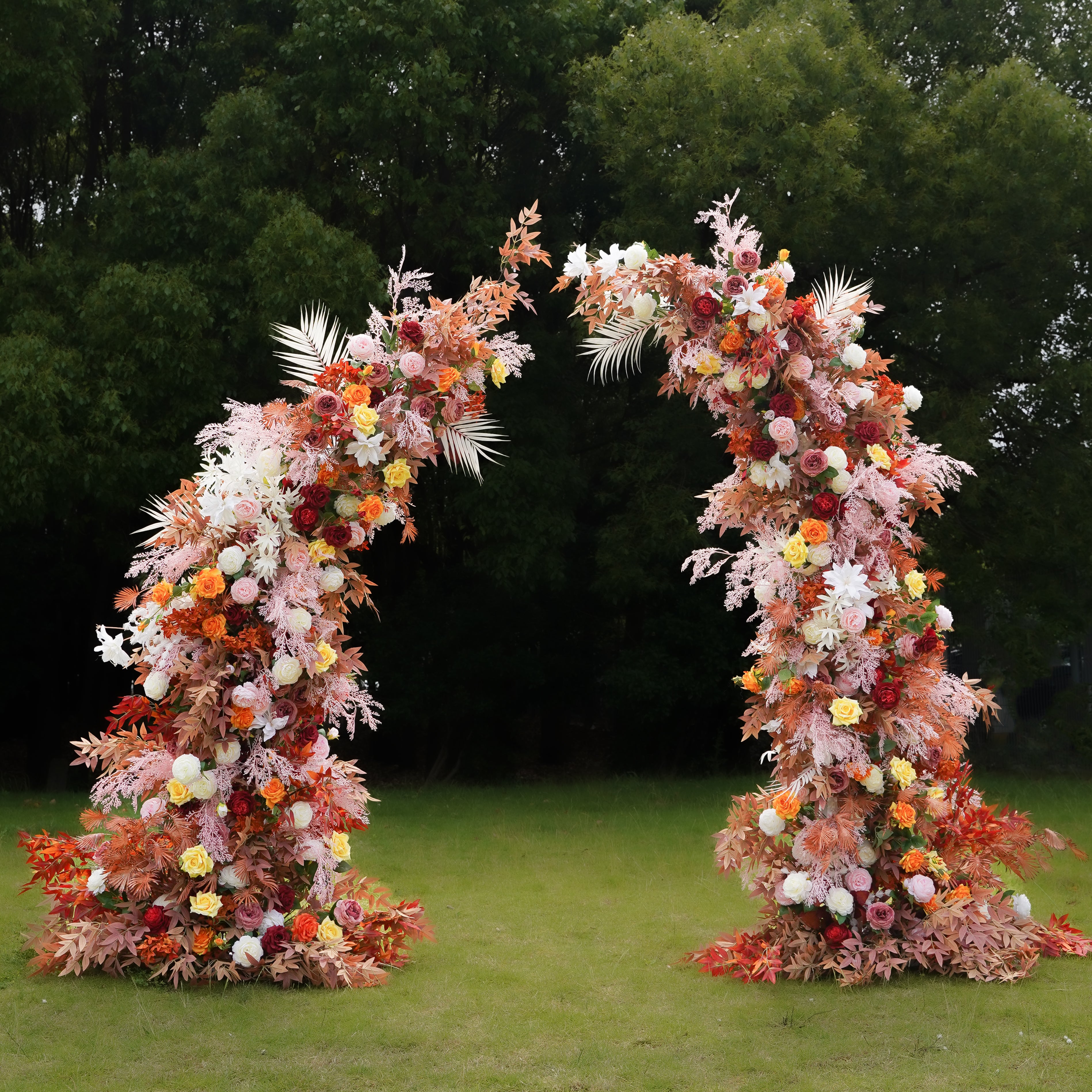 Serenita :New Wedding Party Background Floral Arch Decoration Including Frame