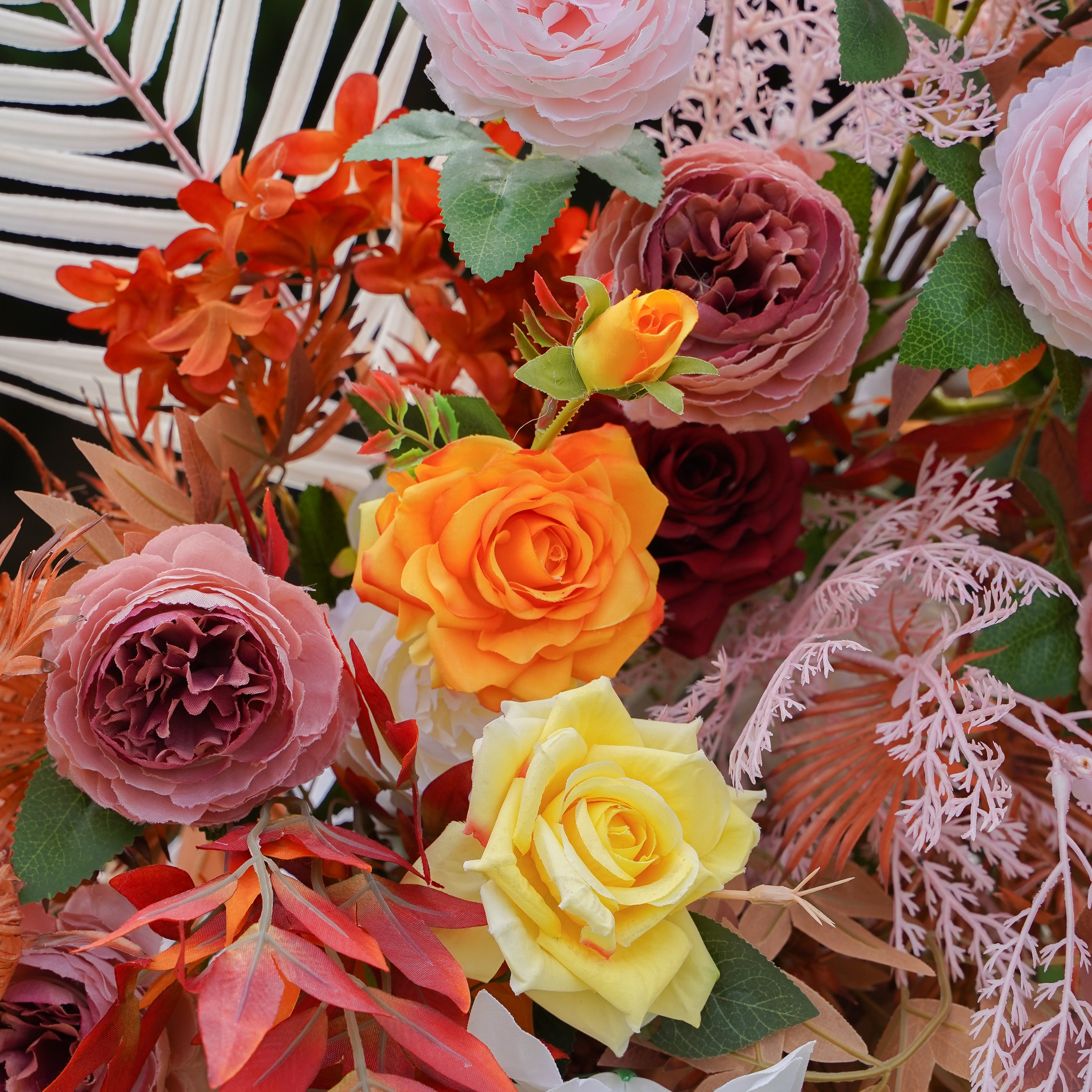 Serenita :New Wedding Party Background Floral Arch Decoration Including Frame