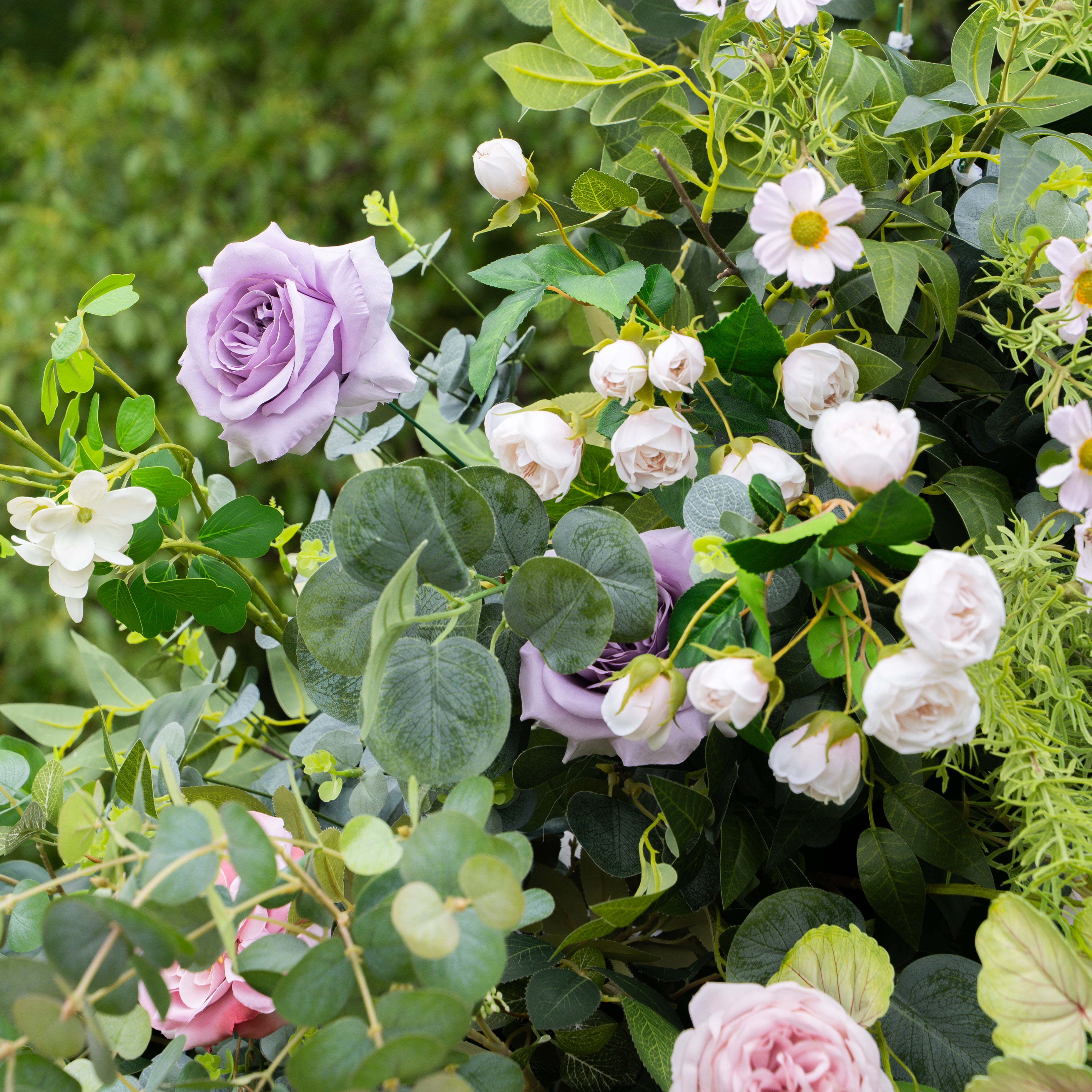 Petal:Wedding Party Background Floral Arch Decoration Including Frame
