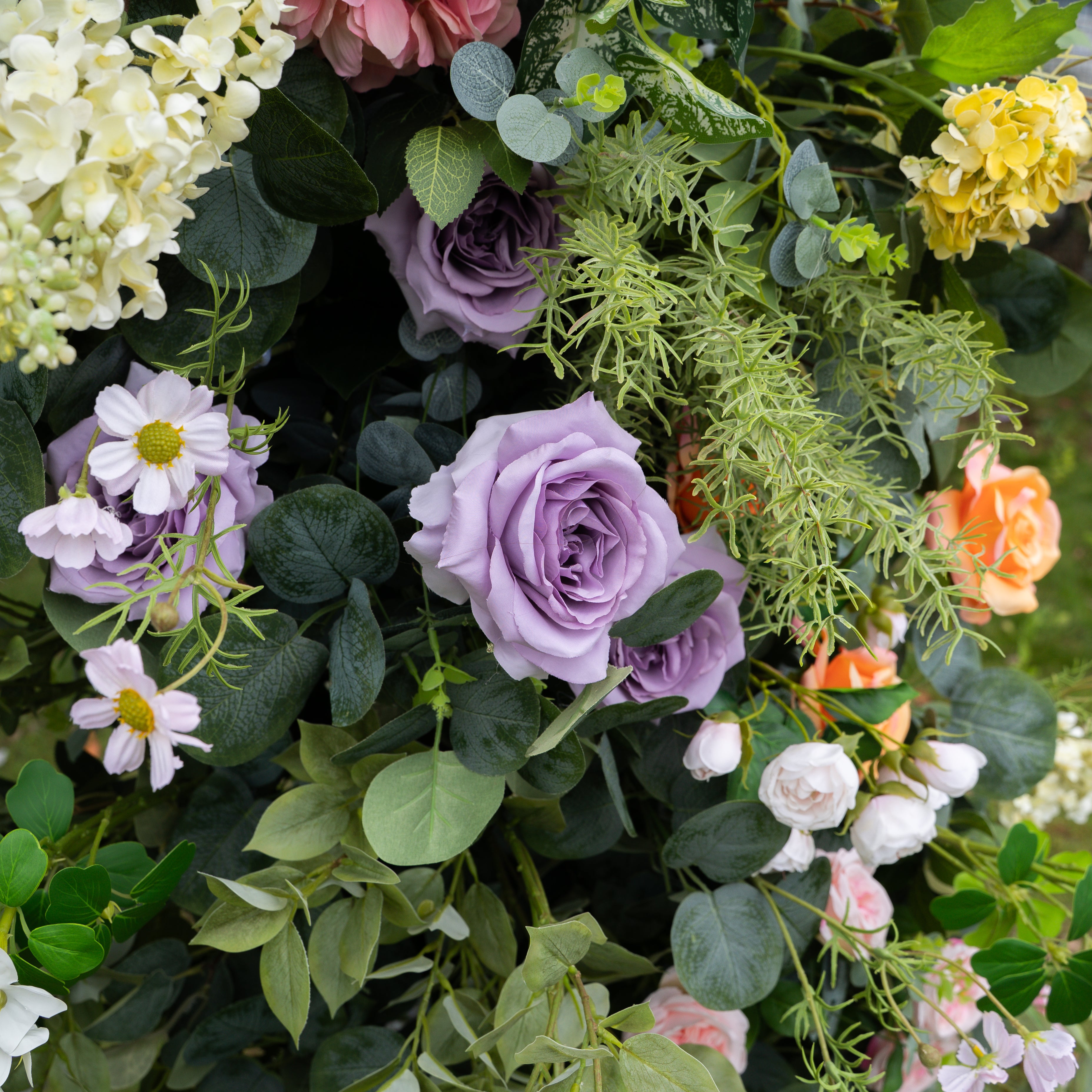 Petal:Wedding Party Background Floral Arch Decoration Including Frame
