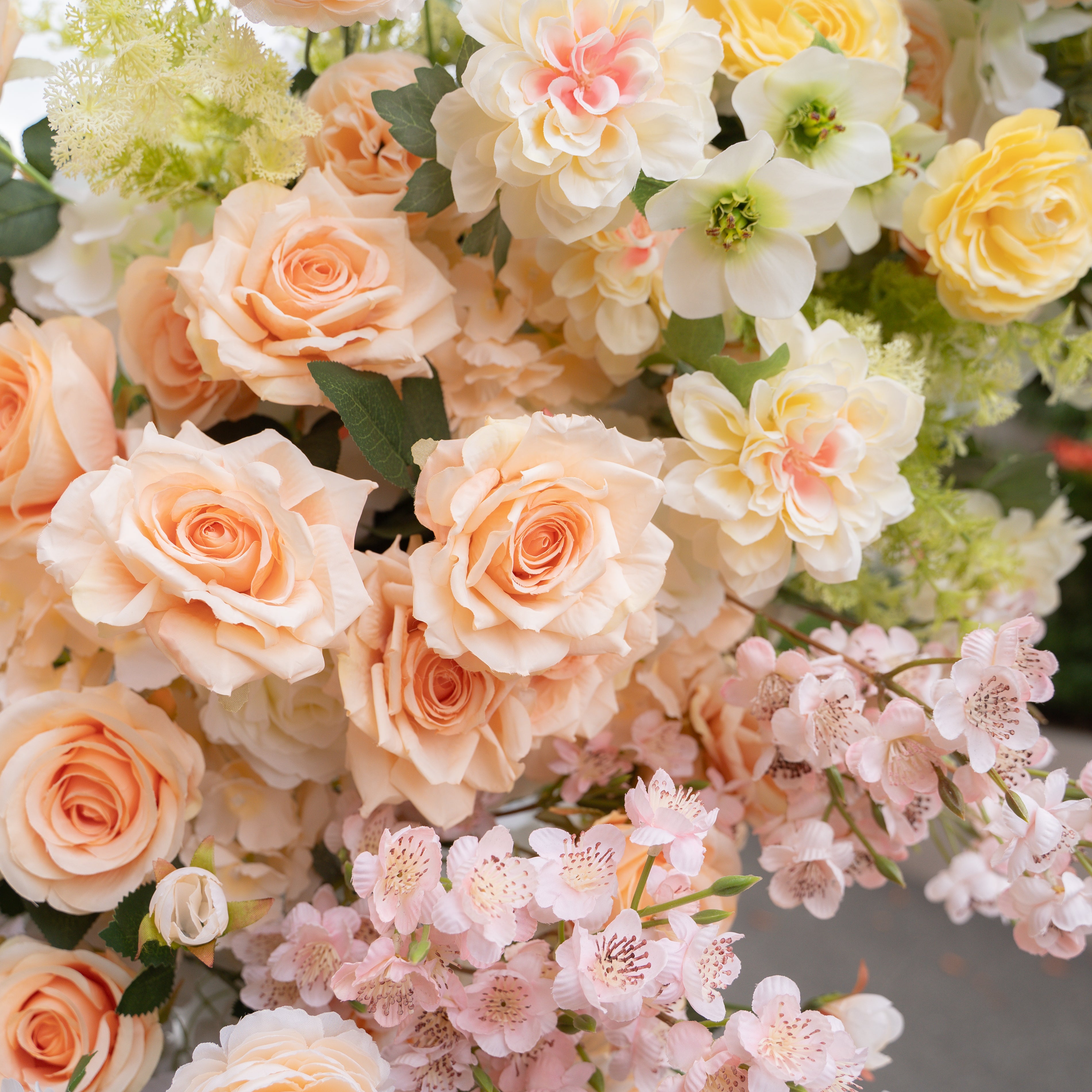 New Arrival: Candy Wedding Party Background Floral Arch Decoration Including Frame
