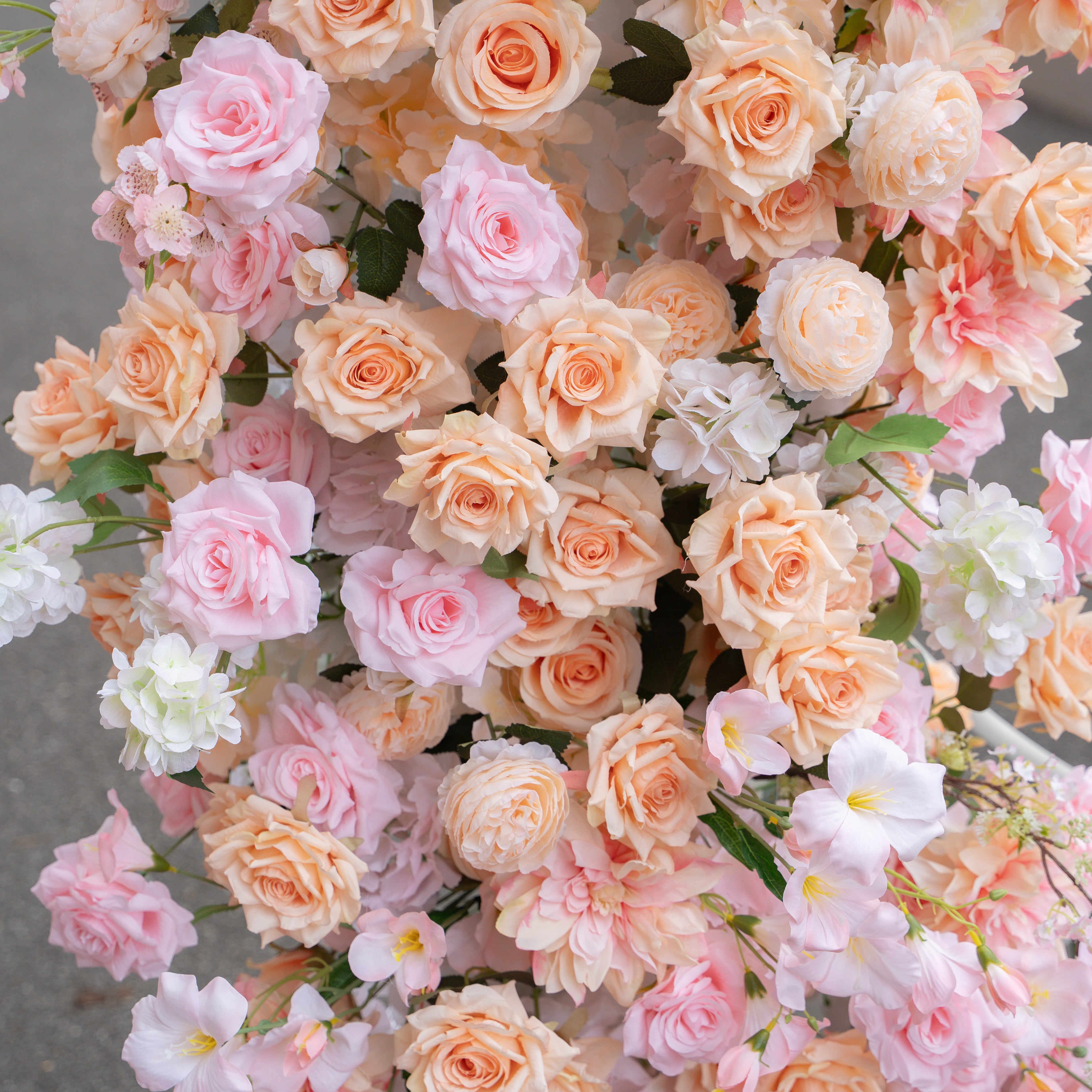 New Arrival: Candy Wedding Party Background Floral Arch Decoration Including Frame