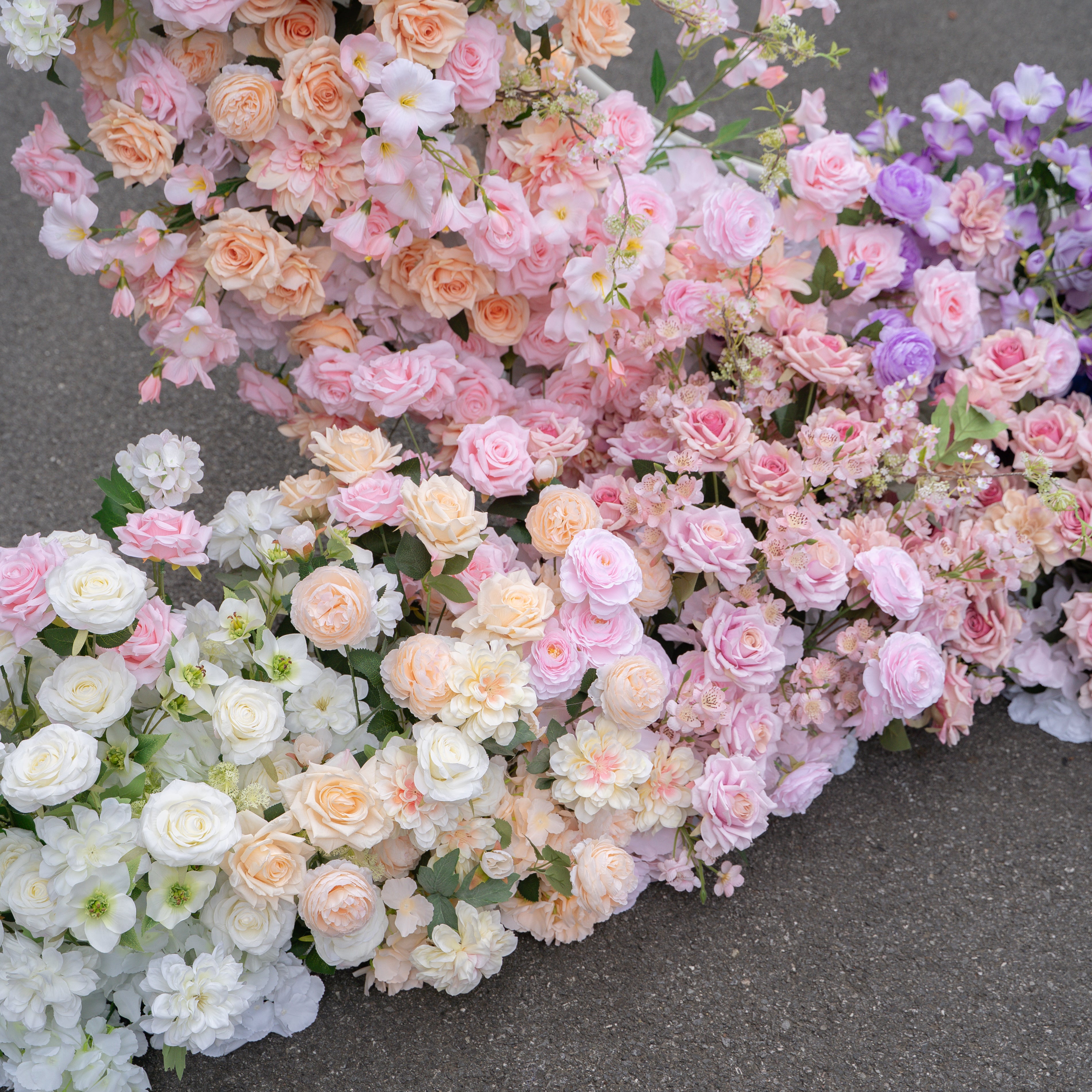 New Arrival: Candy Wedding Party Background Floral Arch Decoration Including Frame