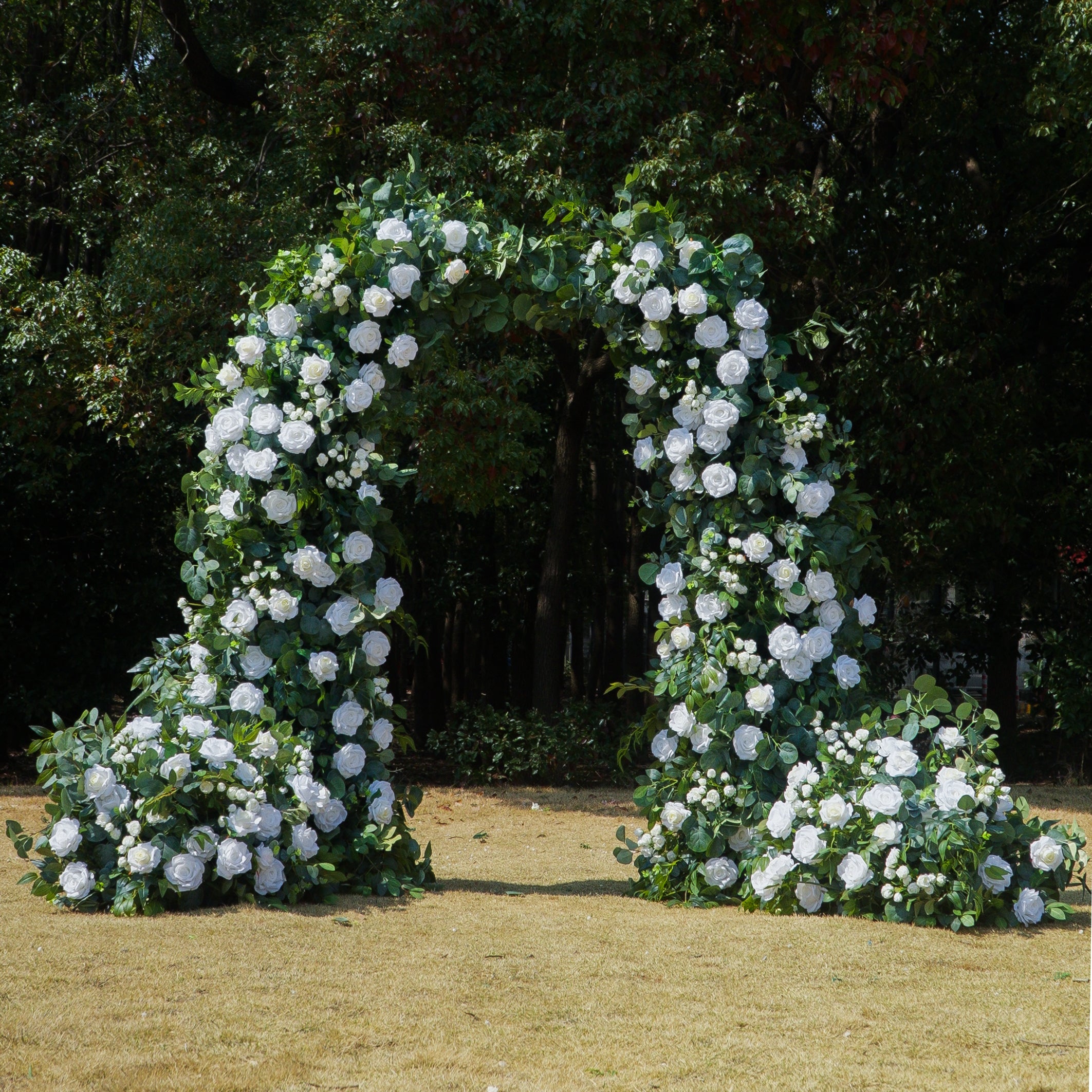 Vela:Wedding Party Background Floral Arch Decoration (Including Frame)
