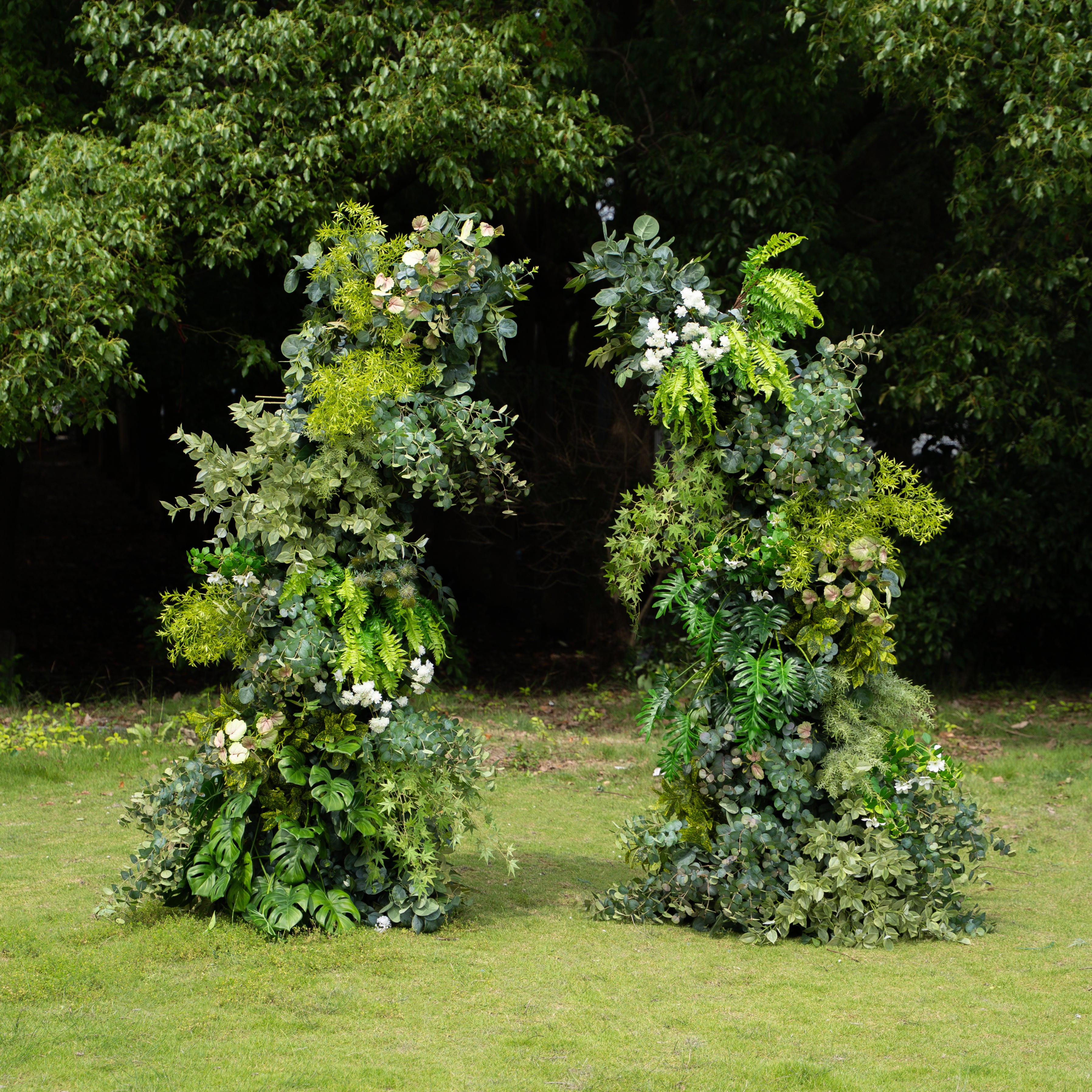 Leafhaven:Wedding Party Background Floral Arch Decoration (Including Frame)