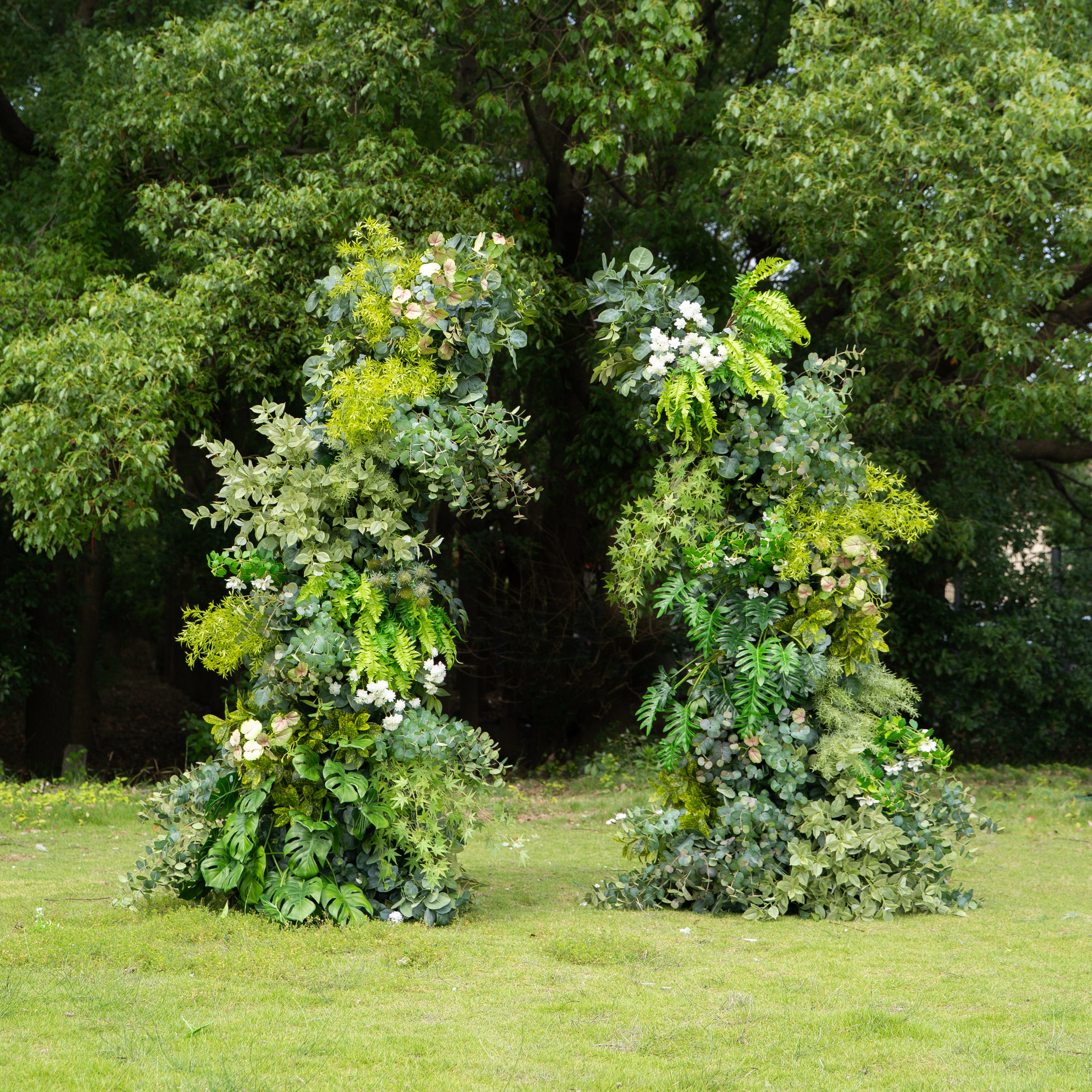 Leafhaven:Wedding Party Background Floral Arch Decoration (Including Frame)