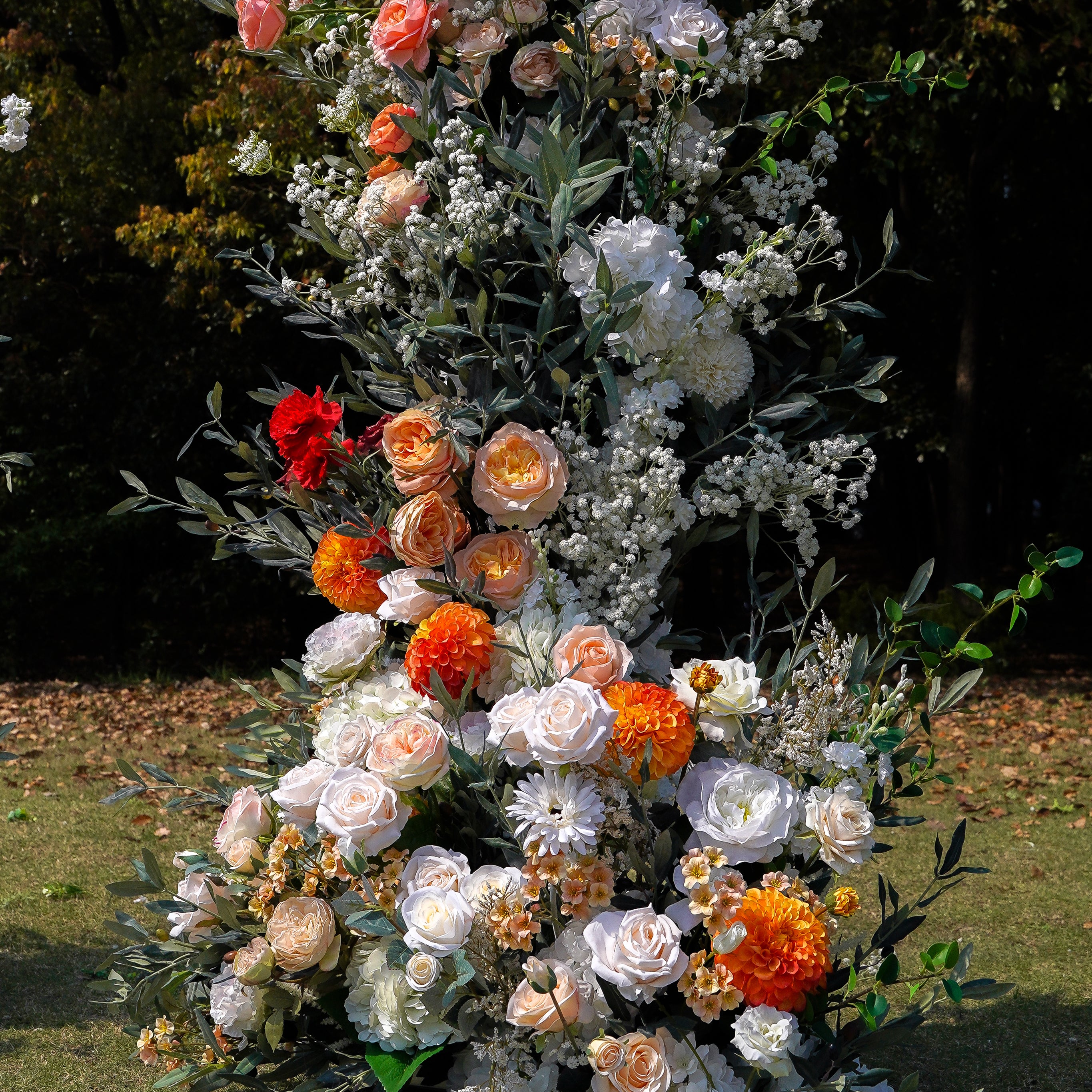 Ember:Wedding Party Background Floral Arch Decoration Including Frame