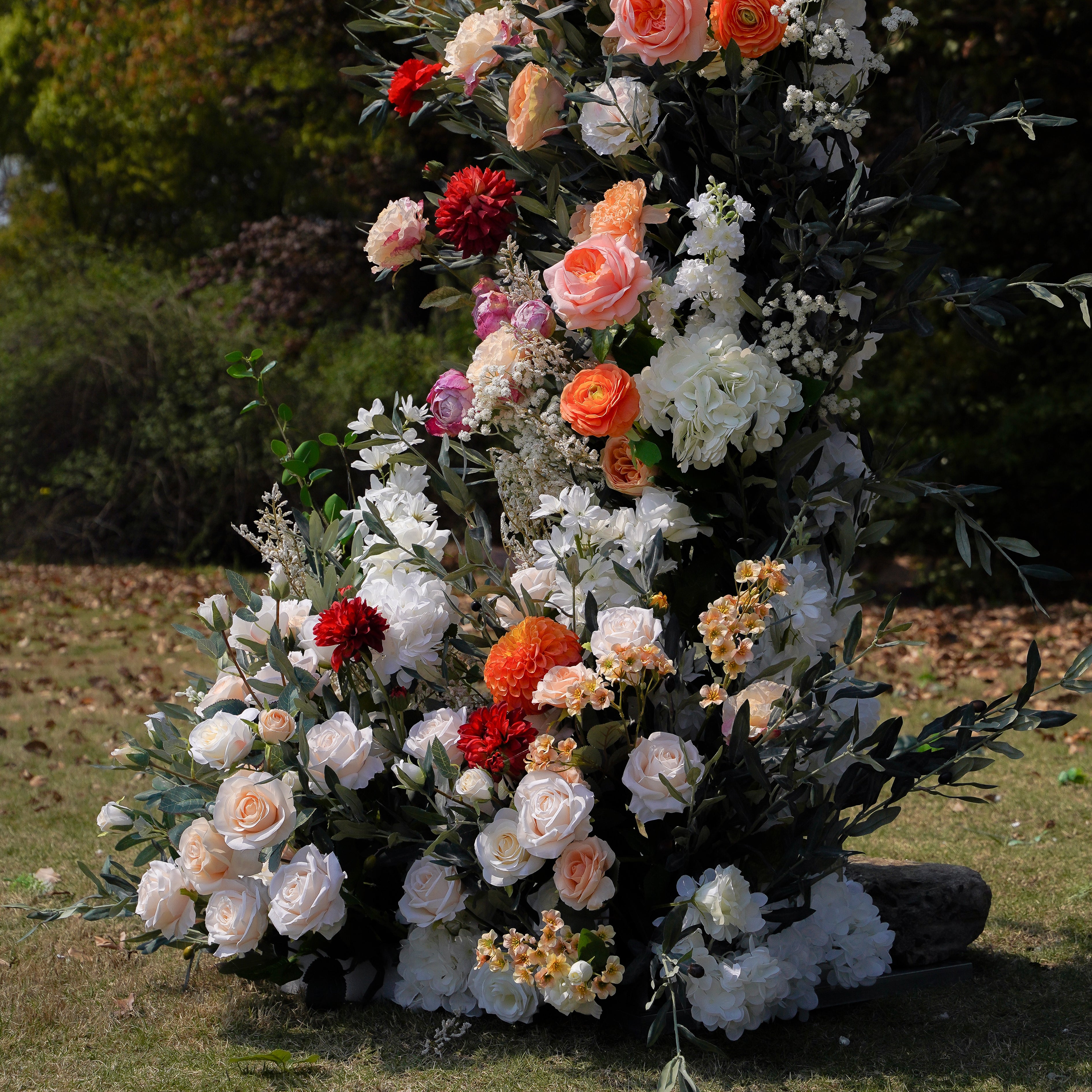 Ember:Wedding Party Background Floral Arch Decoration Including Frame
