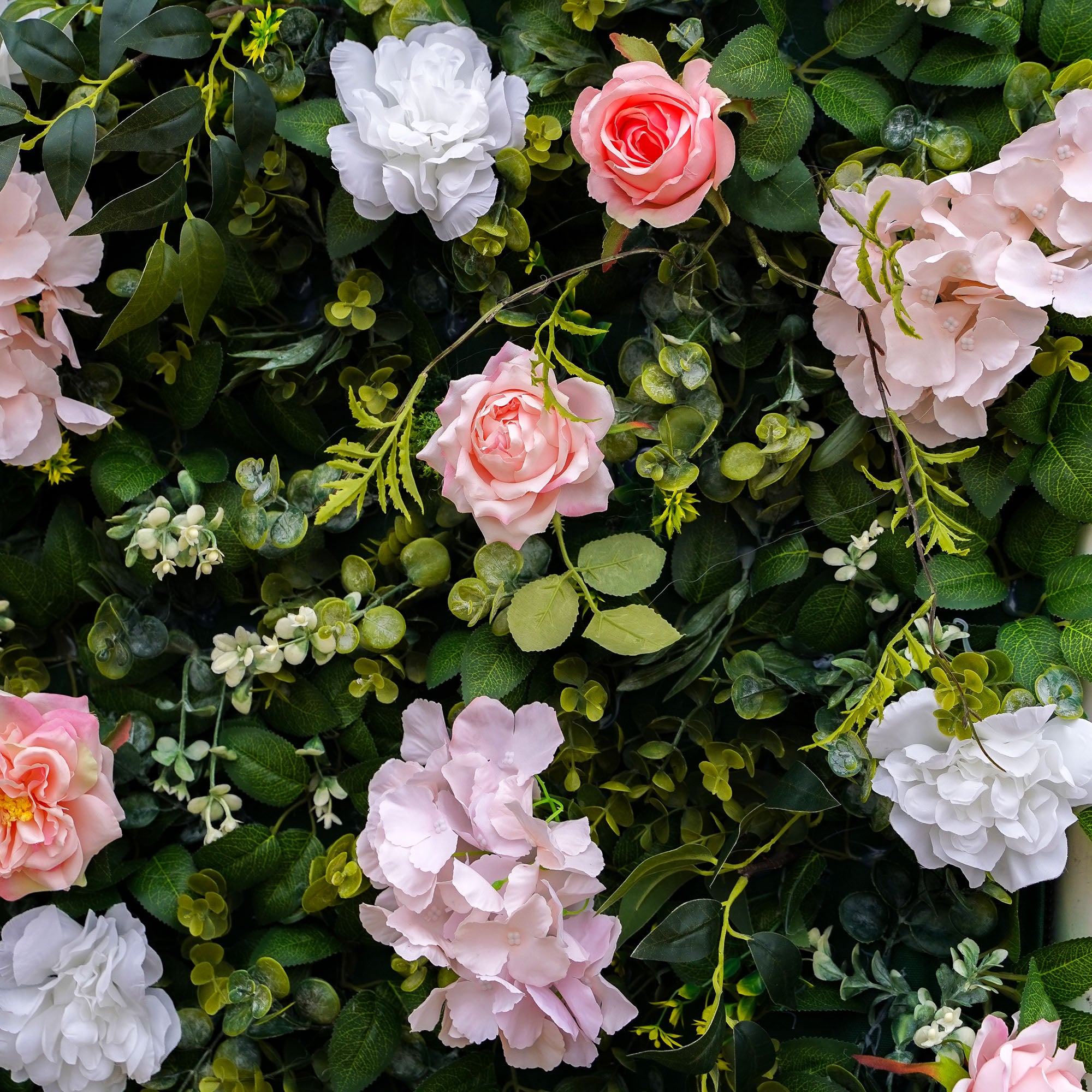 Lin:2D Fabric Artificial rolling up curtain flower wall 8ft x 8ft for weddings and events decoration (Ready to Ship USA only)