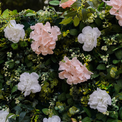 Lin:2D Fabric Artificial rolling up curtain flower wall 8ft x 8ft for weddings and events decoration (Ready to Ship USA only)