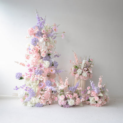 Eirene  New Wedding Party Background Floral Arch Decoration Including Frame, Pillar and 3 Runners