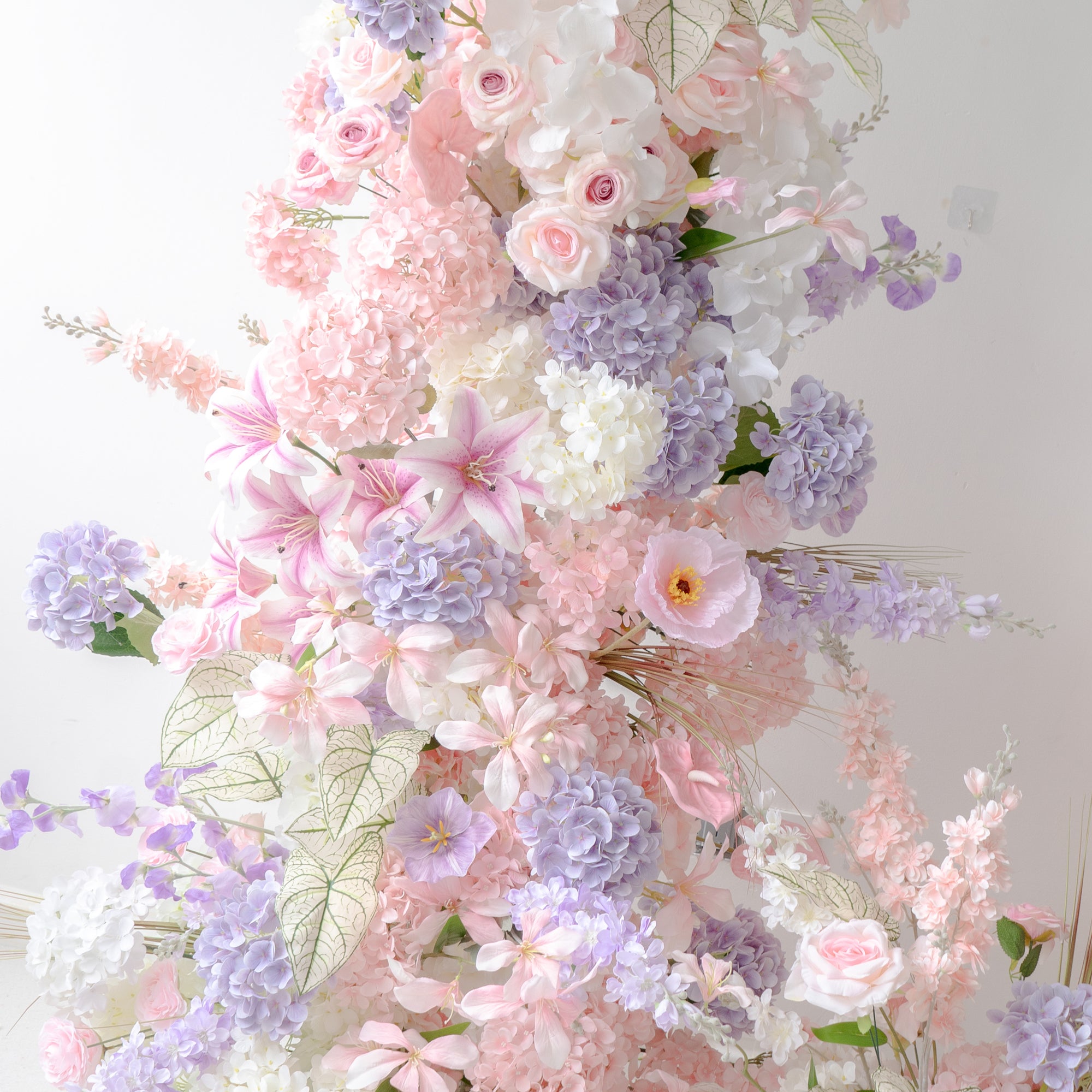 Eirene  New Wedding Party Background Floral Arch Decoration Including Frame, Pillar and 3 Runners