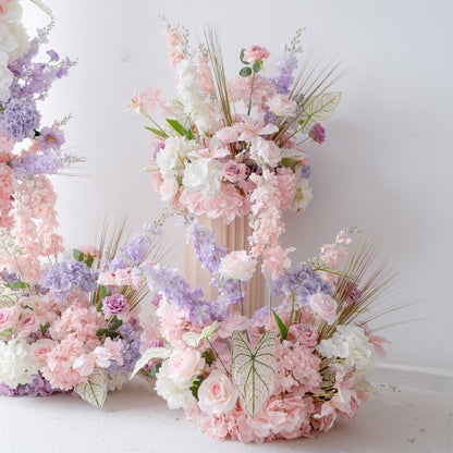 Eirene  New Wedding Party Background Floral Arch Decoration Including Frame, Pillar and 3 Runners