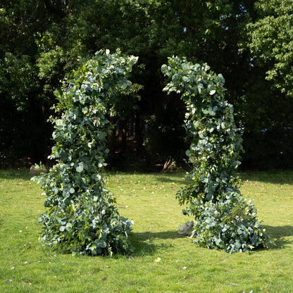 Sprout：Wedding Party Background Floral Arch Decoration (Including Frame) + 2 Silk flower ground runners  Including Frame