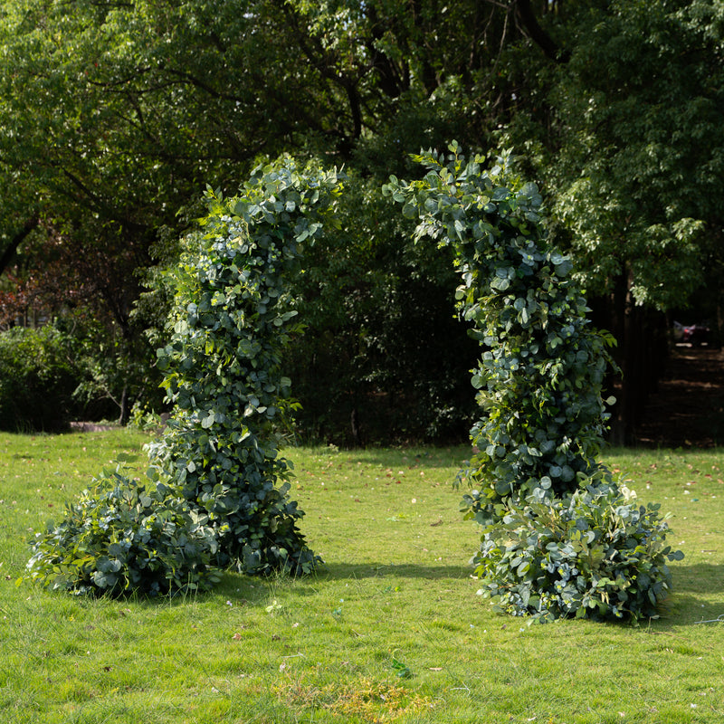 Sprout：Wedding Party Background Floral Arch Decoration (Including Frame) + 2 Silk flower ground runners  Including Frame