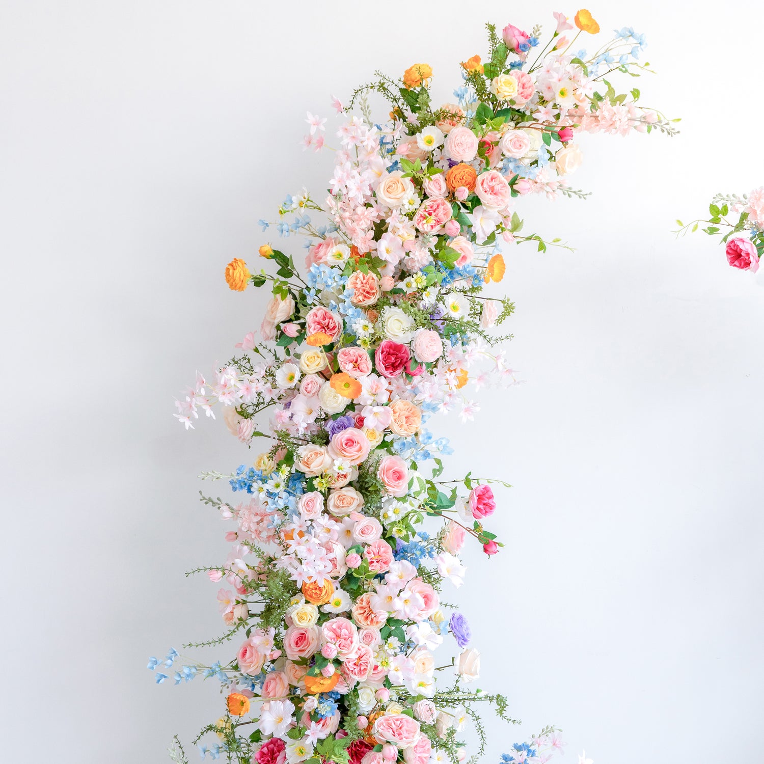Bloom ：Wedding Party Background Floral Arch Decoration (Including Frame)